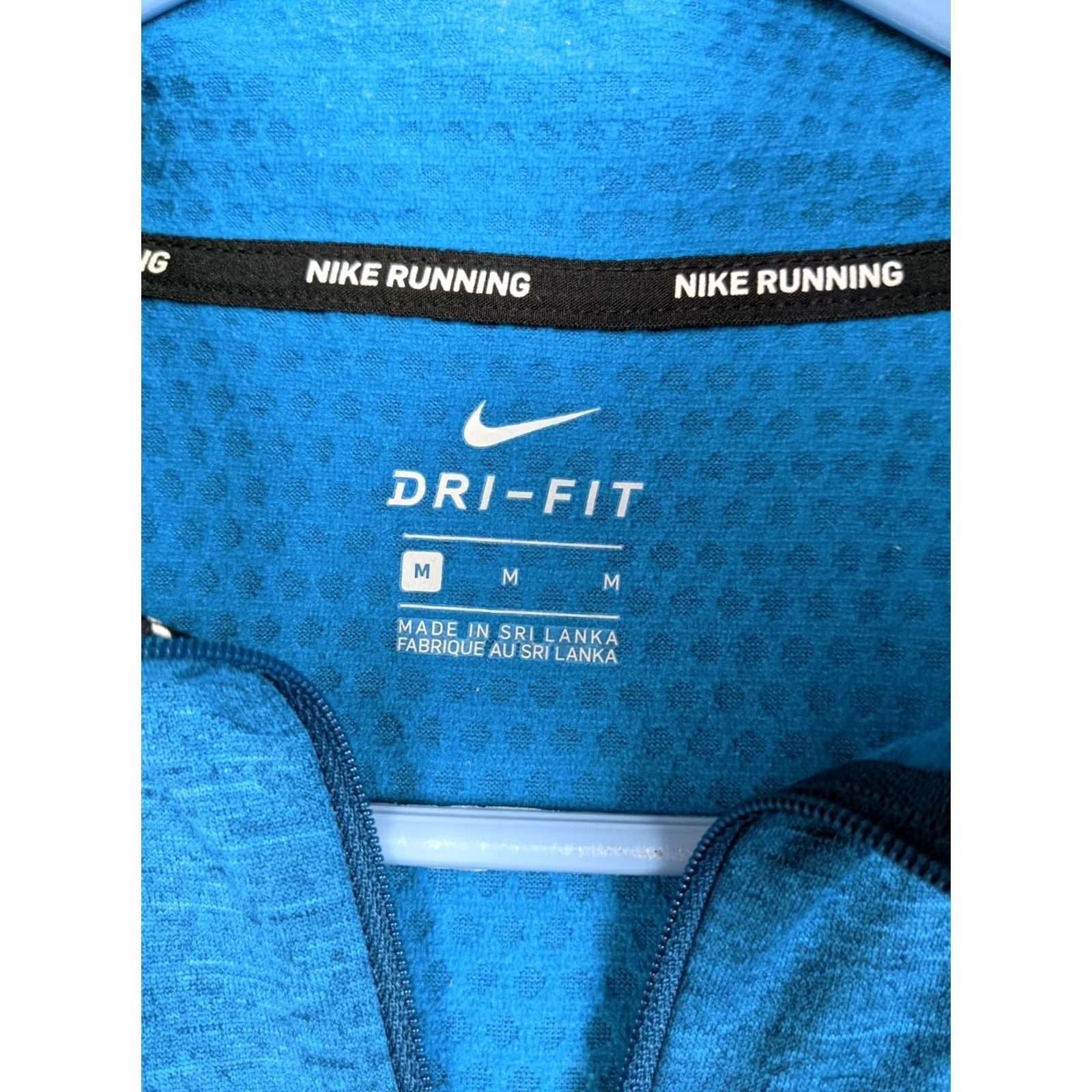 Nike Nike Pro Women’s 1/4 Zip Long Sleeve Pullover Sweatshirt Top M Blue Size M / US 6-8 / IT 42-44 - 3 Thumbnail