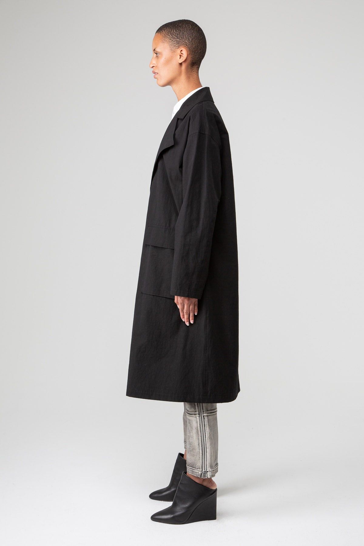 Yohji Yamamoto $1350 NWT Yohji Yamamoto Y's O-Flap Duster Coat Size US S / EU 44-46 / 1 - 3 Thumbnail