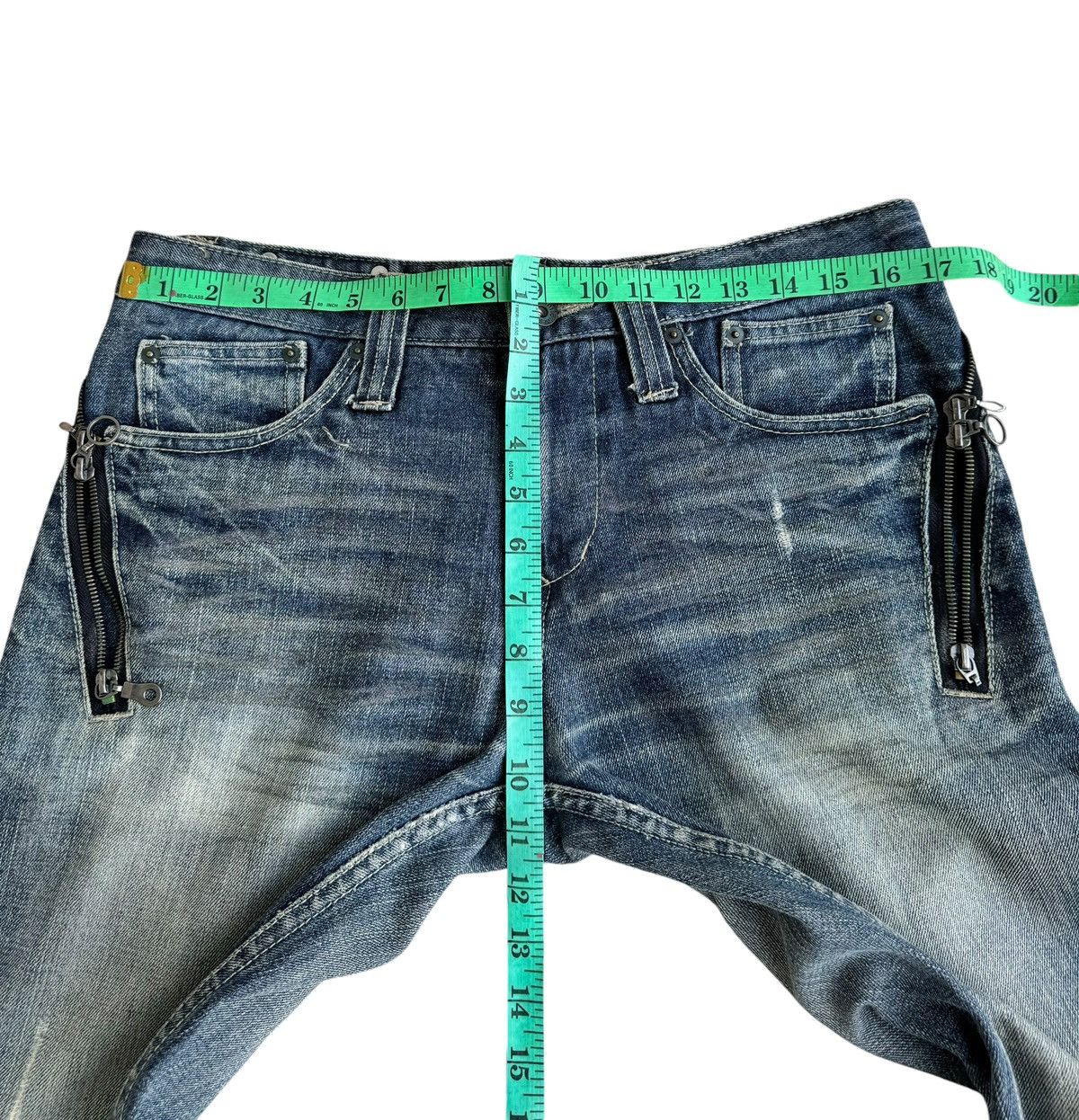 semanticdesign ⚡️⚡️Vintage Semantic Design Distressed Super Flare Jeans Size US 33 - 20 Thumbnail
