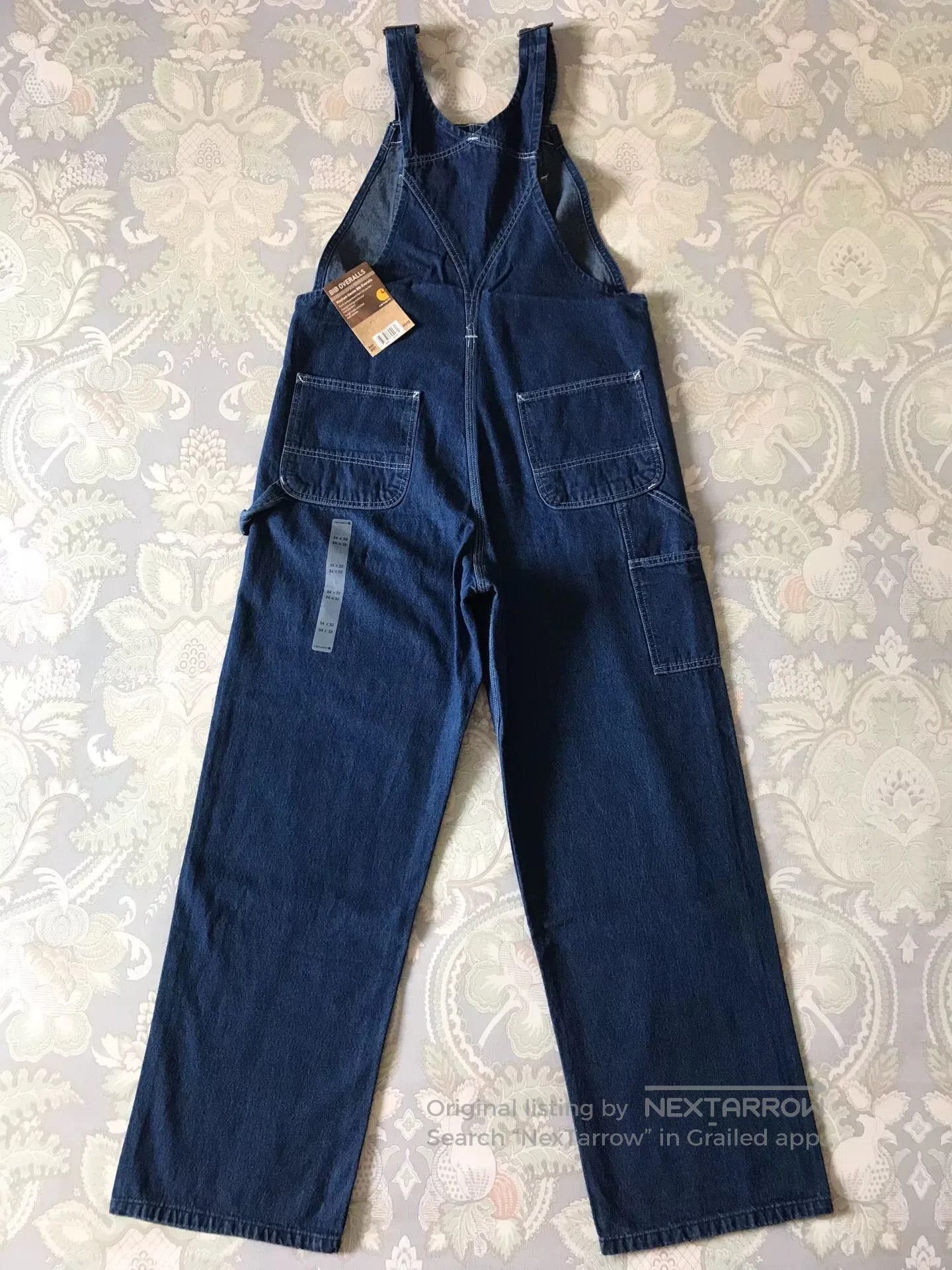 Carhartt Carhartt R07 Washed Denim Overalls W34L32. Size US 34 / EU 50 - 4 Thumbnail