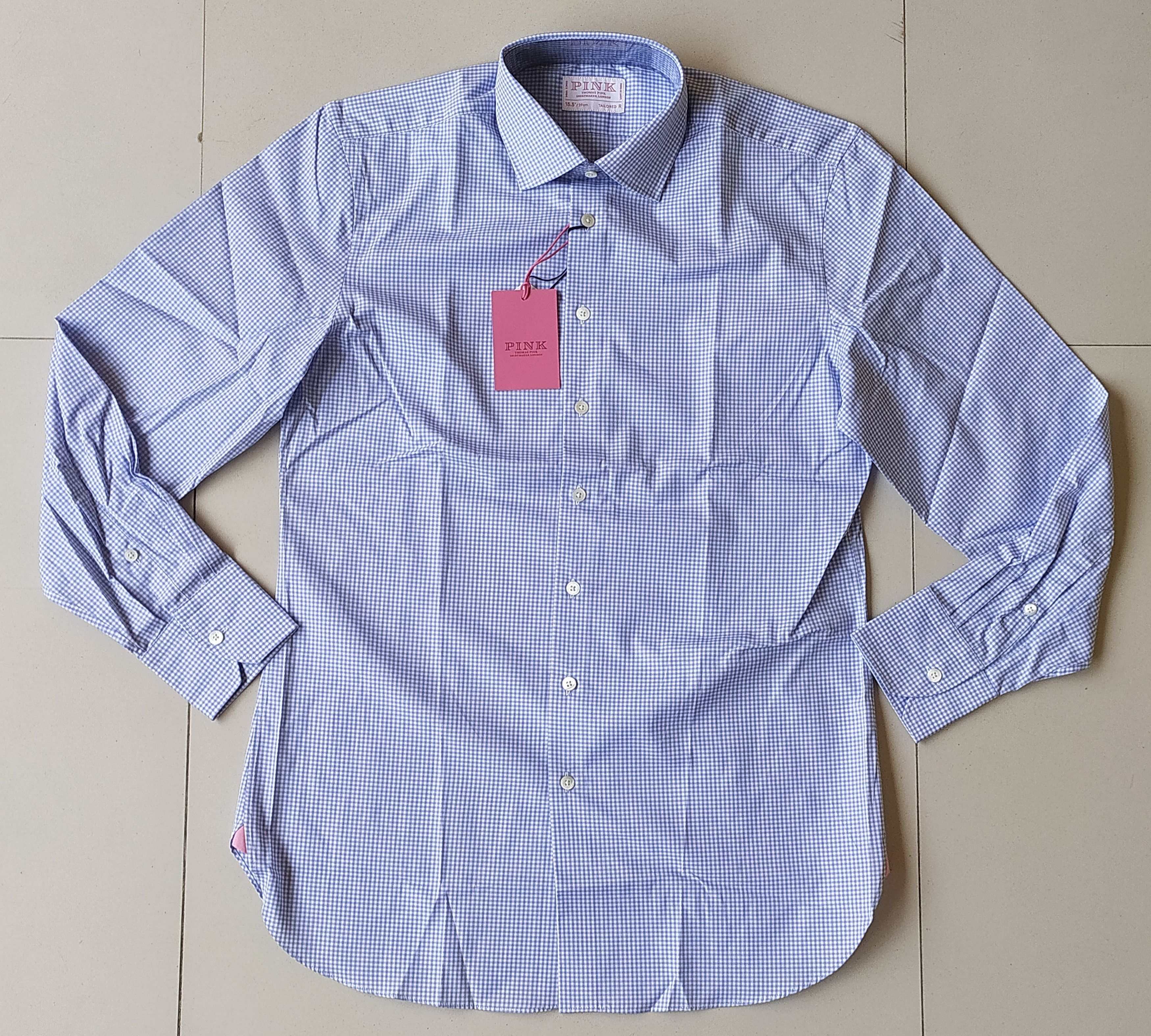 Thomas Pink Thomas Pink Formal Mini Check Shirt Free Shipping T/122 Size US S / EU 44-46 / 1 - 2 Thumbnail