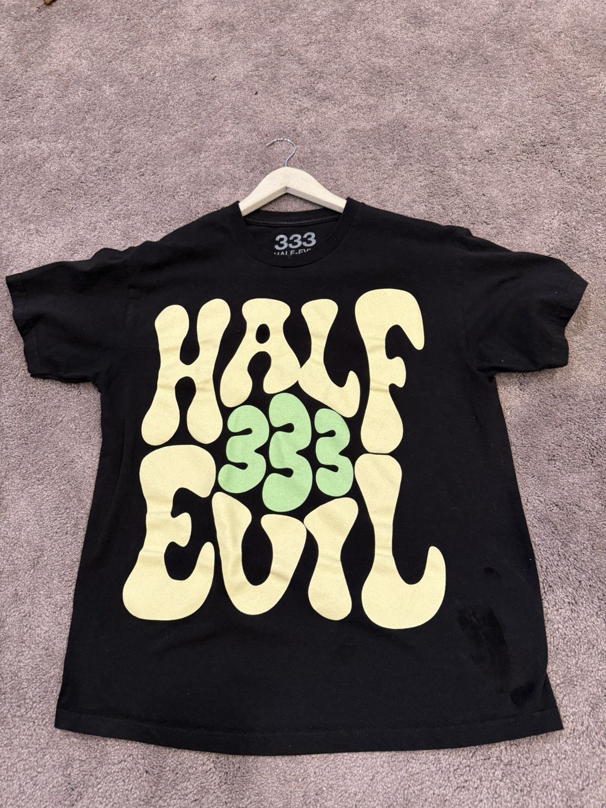 Half Evil 333 Half-Evil Graphic Print Men's T-Shirt Black, Size L Size US L / EU 52-54 / 3 - 1 Thumbnail