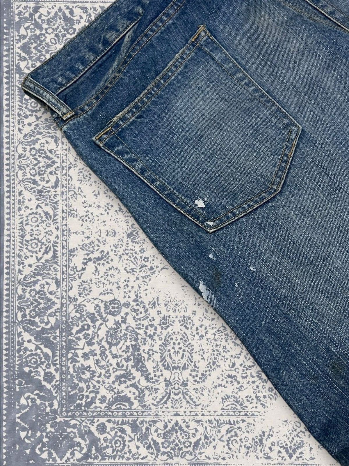 Designer × Japanese Brand × Vintage Vintage 1990s Japan Designer Stooge Distressed Splash Denim Size US 32 / EU 48 - 15 Thumbnail