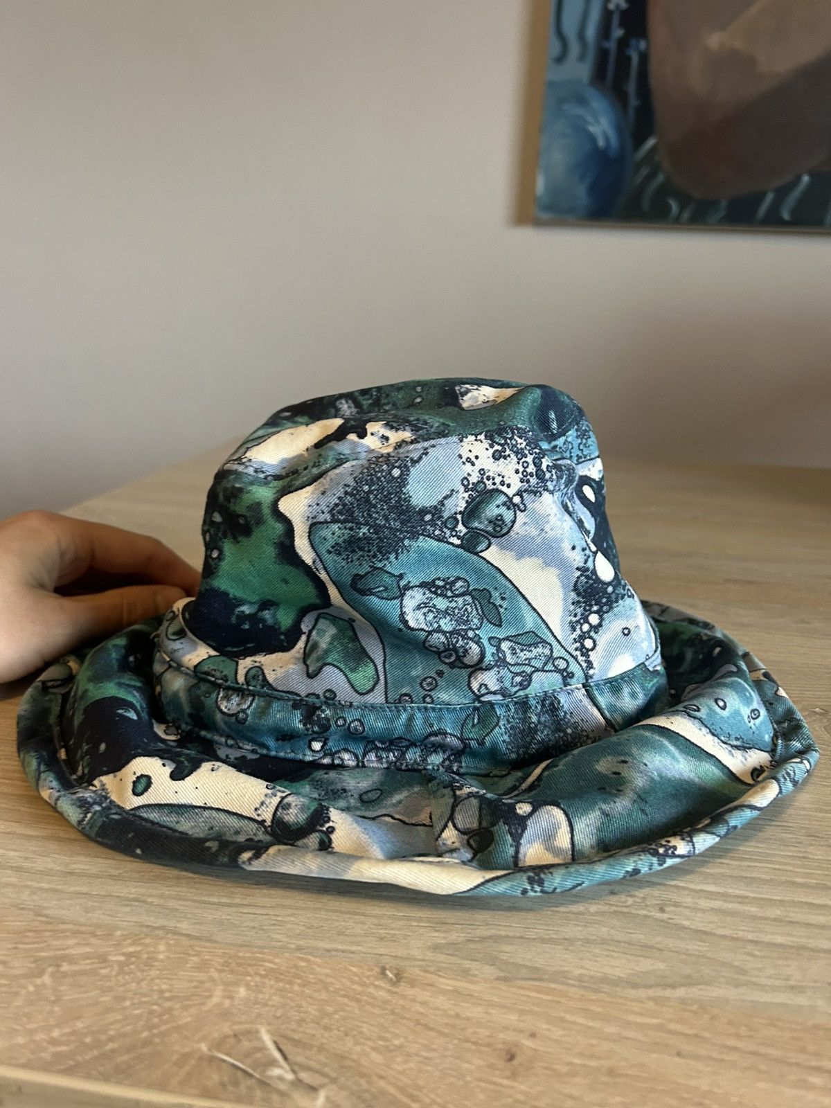 Jean Paul Gaultier Jean Paul Gaultier Marbled Bacteria Print Bucket Hat Size ONE SIZE - 4 Thumbnail