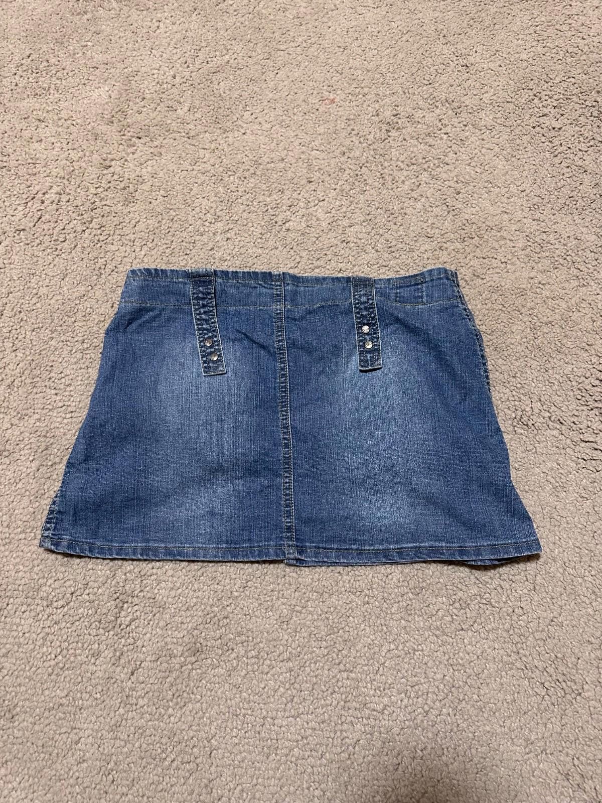 Dolce & Gabbana Vintage Dolce Gabbana D&G Cargo Pockets Denim Mini Skirt Y2K Size 28" / US 6 / IT 42 - 7 Thumbnail