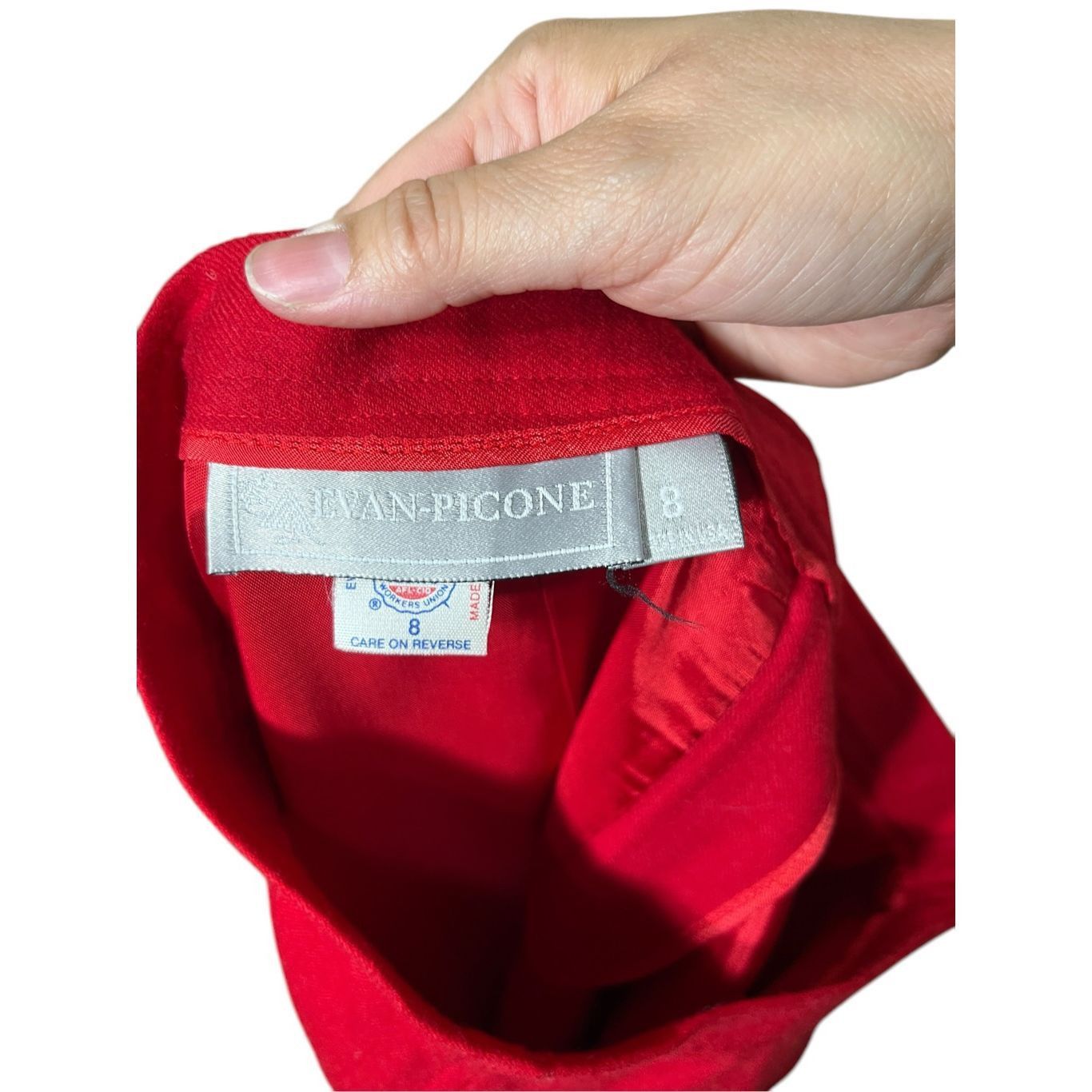 Evan Picone Vintage Evan Picone 100% Wool Skirt Womens Size 8 Red Lined Union Made USA Size 30" / US 8 / IT 44 - 7 Thumbnail