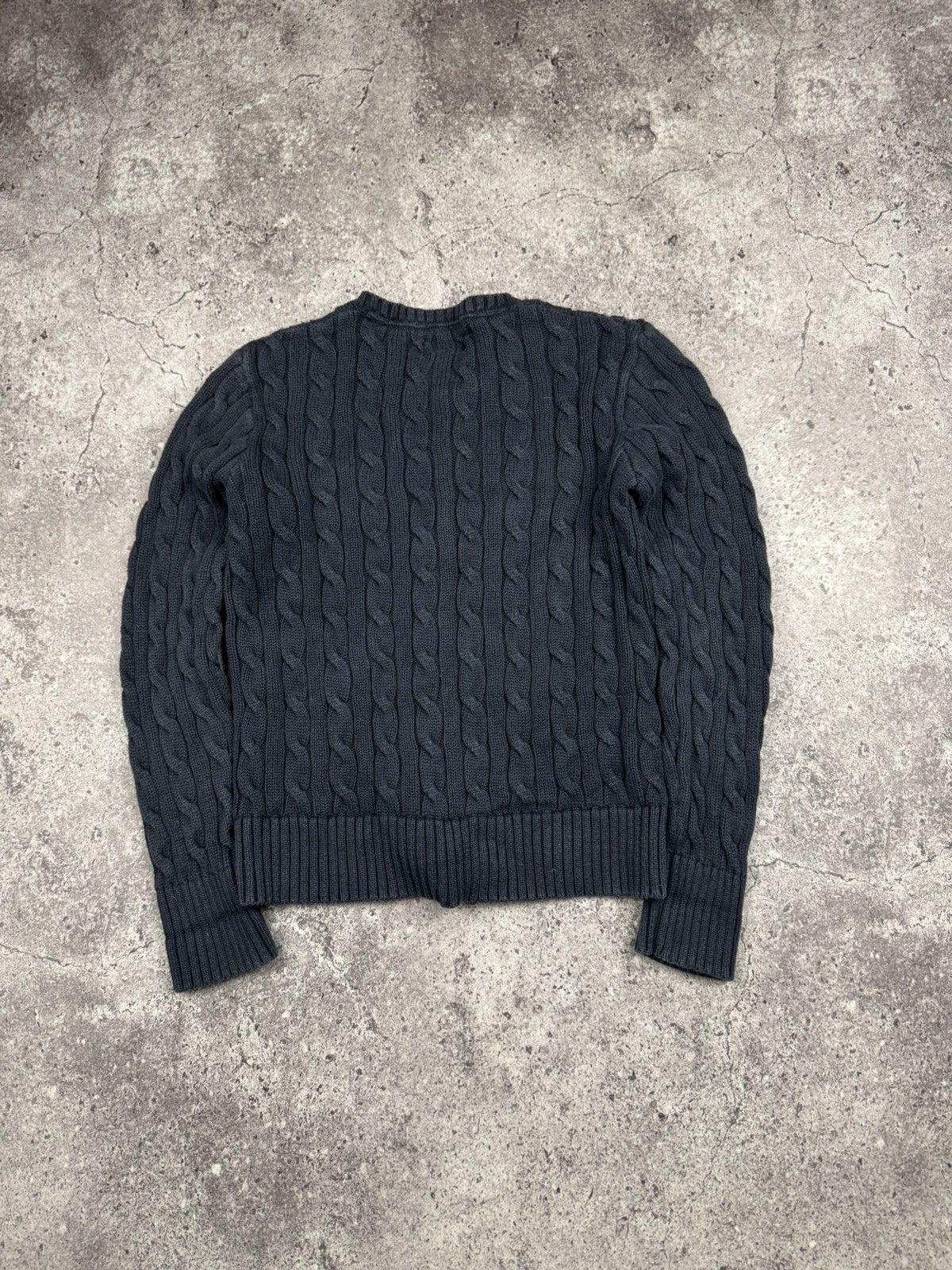 Polo Ralph Lauren Vintage Polo Ralph Lauren Navy Knitted Cardigan Sweater Y2K Size XS / US 0-2 / IT 36-38 - 5 Thumbnail