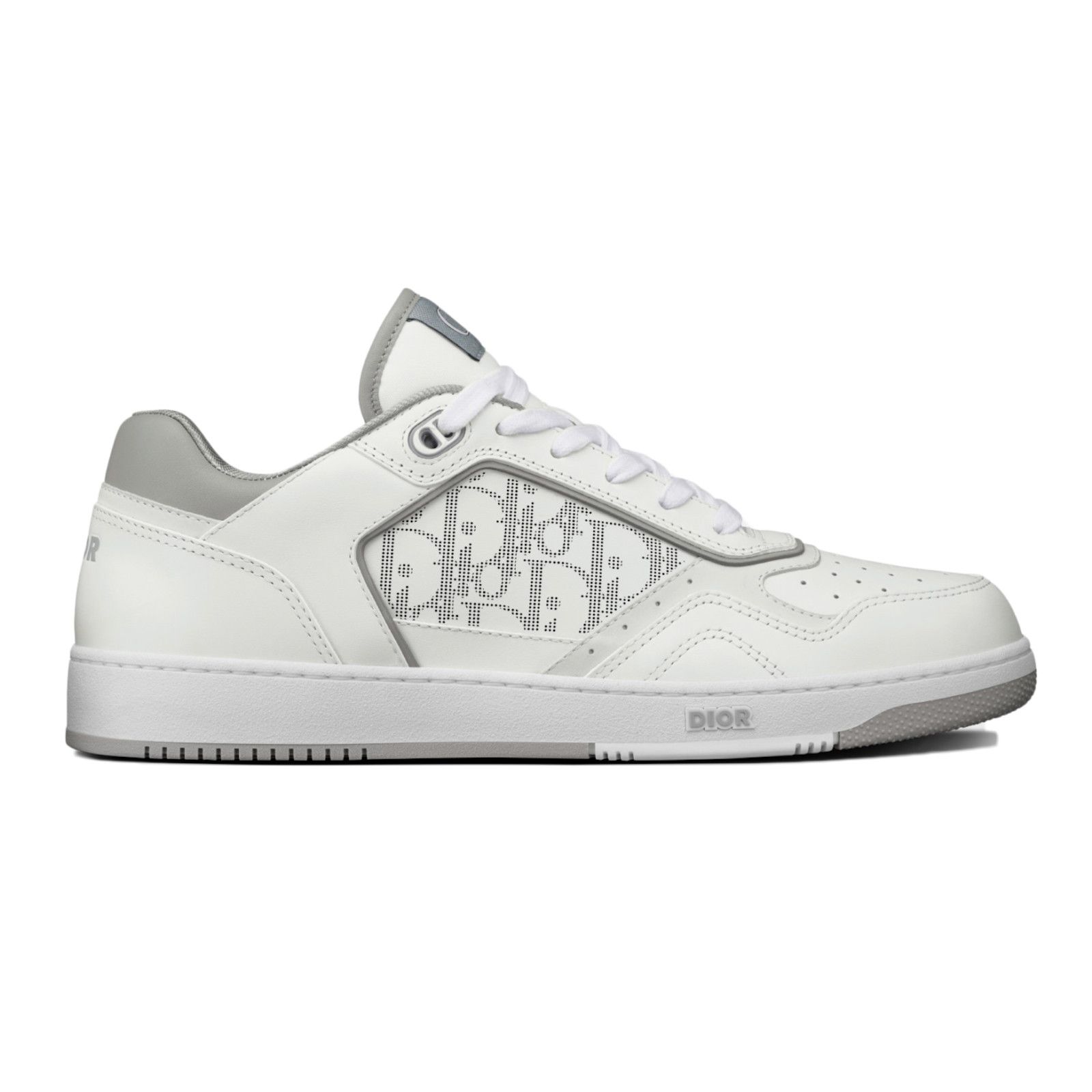 Dior Dior Mens B27 White Grey Leather Low Top Sneakers 44 11 Size US 11 / EU 44 - 1 Thumbnail