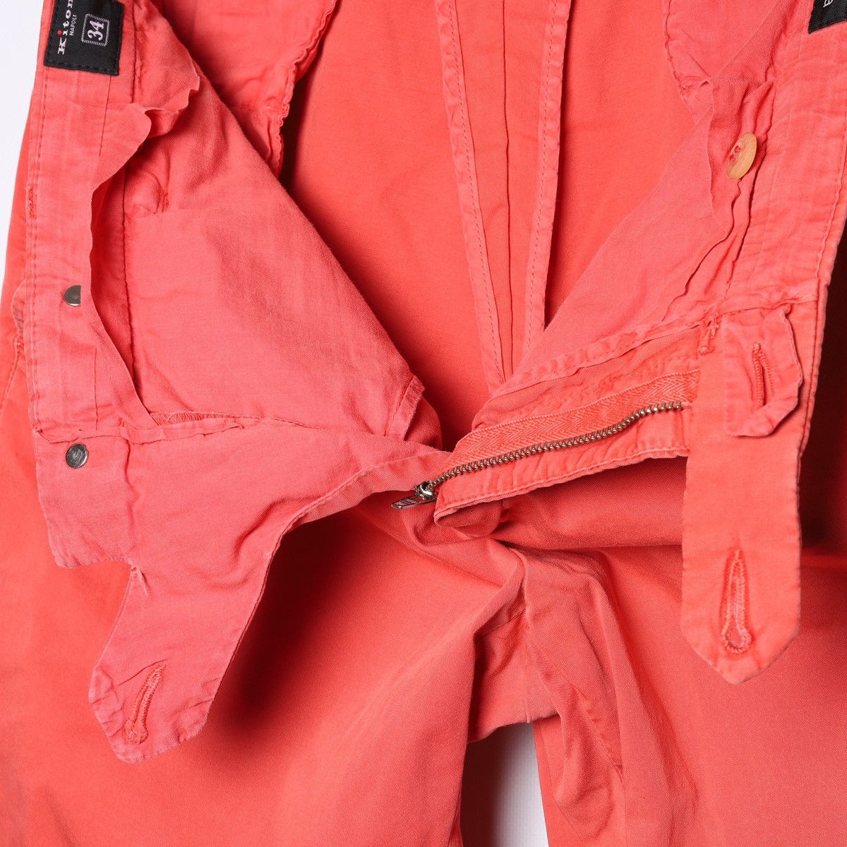 Kiton Kiton Napoli Coral Cotton Pants Trousers Size US 34 / EU 50 - 6 Thumbnail