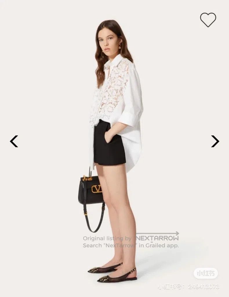 Valentino Valentino Lace cut-out panel shirt long-sleeved top Size S / US 4 / IT 40 - 8 Thumbnail