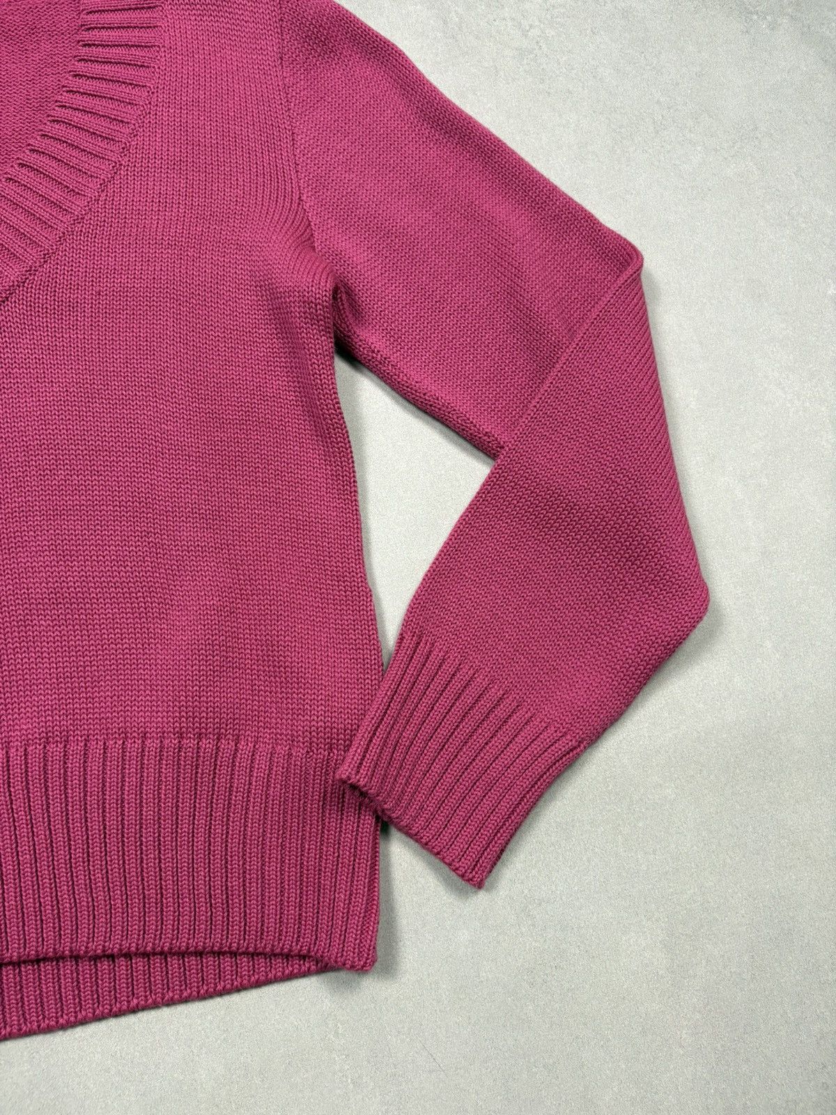 Fiorucci Fiorucci Pink Bunny Knit Sweater Wool Blend V Neck XL Y2K Size XL / US 12-14 / IT 48-50 - 13 Thumbnail