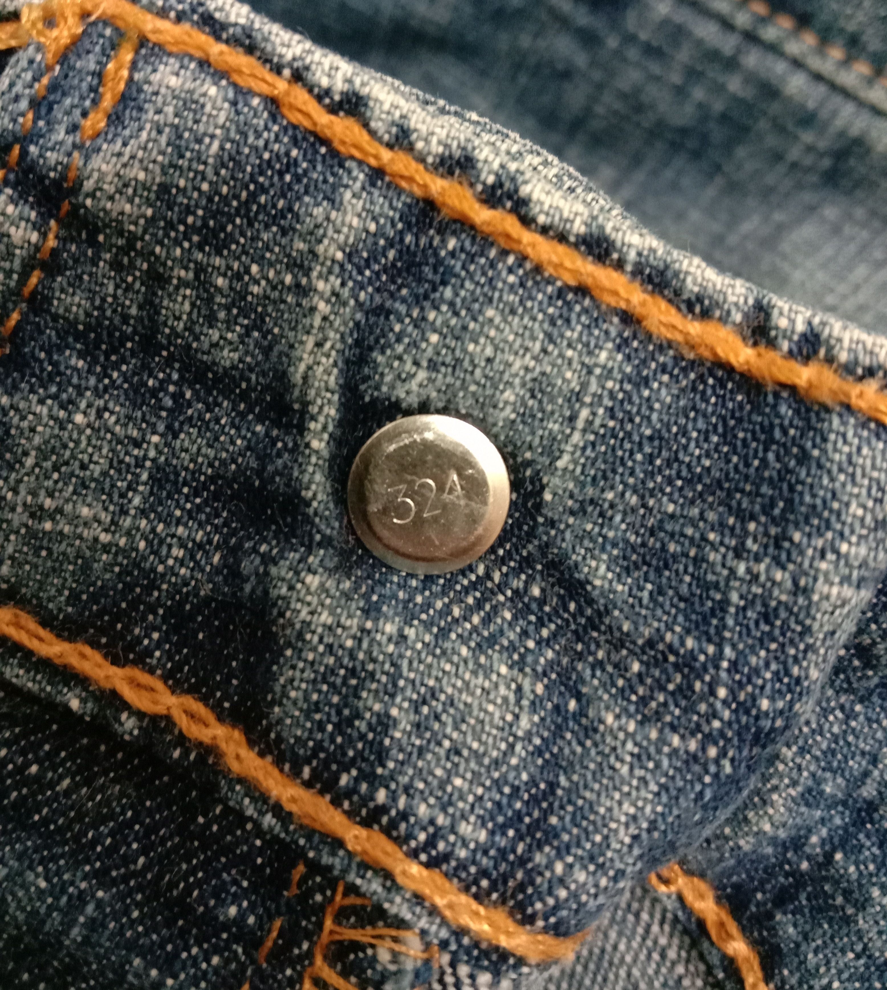 Levi's Vintage Levi's 518 Flare Jeans Blue Wash Denim Size 31" - 10 Thumbnail