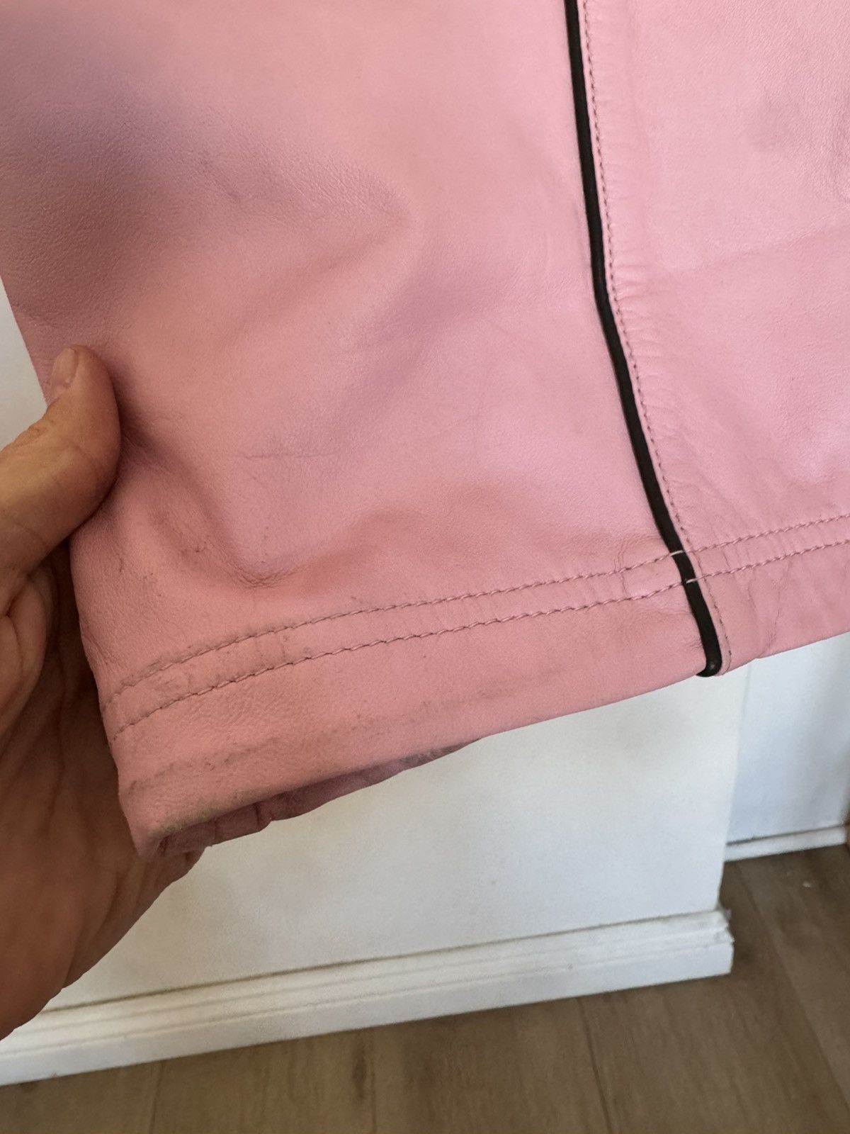 Supreme × Umbro Pink Leather track pants Size US 36 / EU 52 - 2 Thumbnail