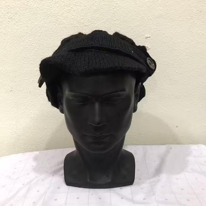 Japanese Brand × Vintage Japanese Brand Plain Beanie Hat Size ONE SIZE - 3 Thumbnail