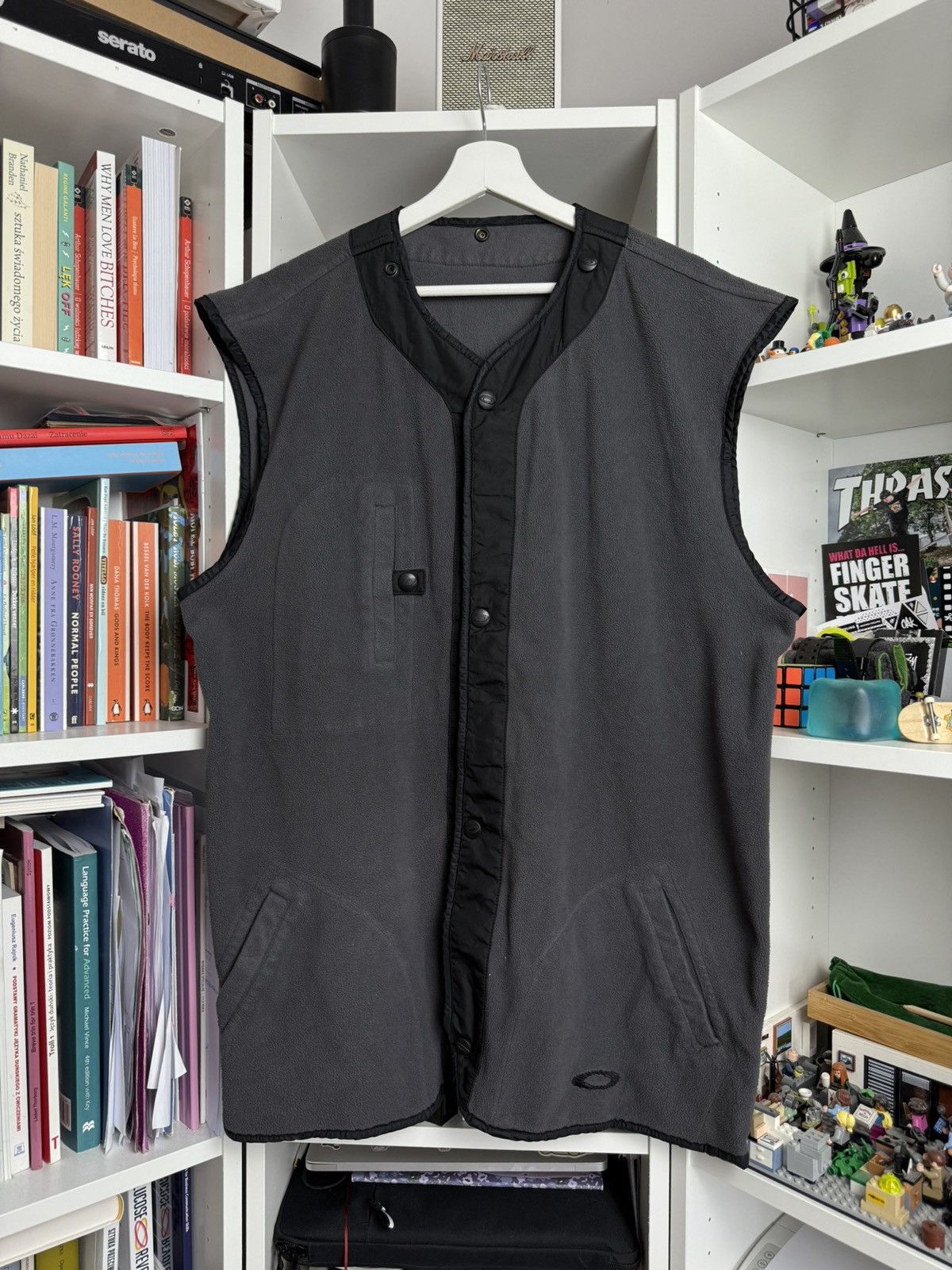 Oakley × Vintage Vintage 90s Oakley Software fleece vest XL gorpcore skate Size US XL / EU 56 / 4 - 1 Thumbnail