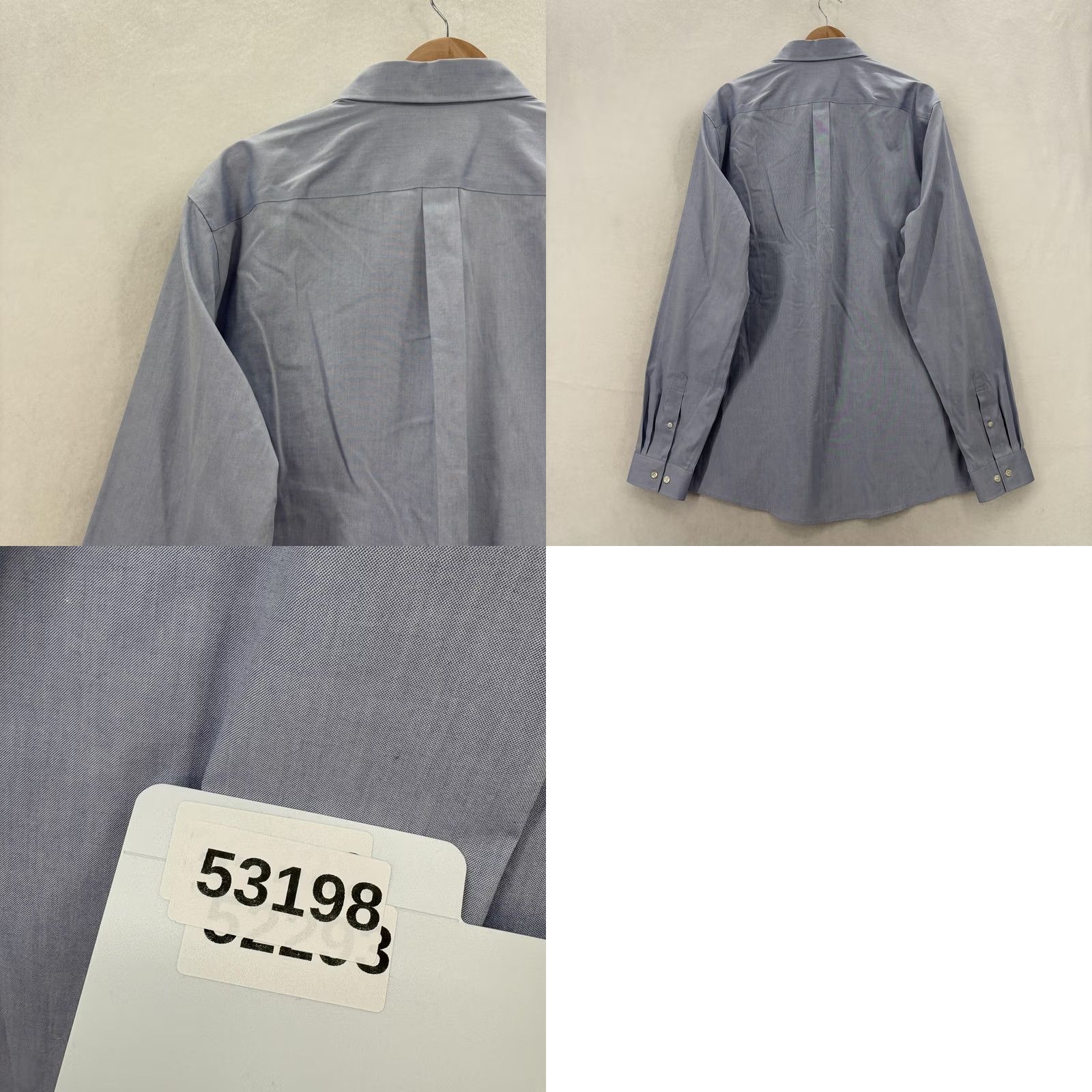 Eddie Bauer Eddie Bauer Mens XLT Blue Solid Long Sleeve Button Down Shirt Wrinkle Resistant Size US XL / EU 56 / 4 - 9 Thumbnail