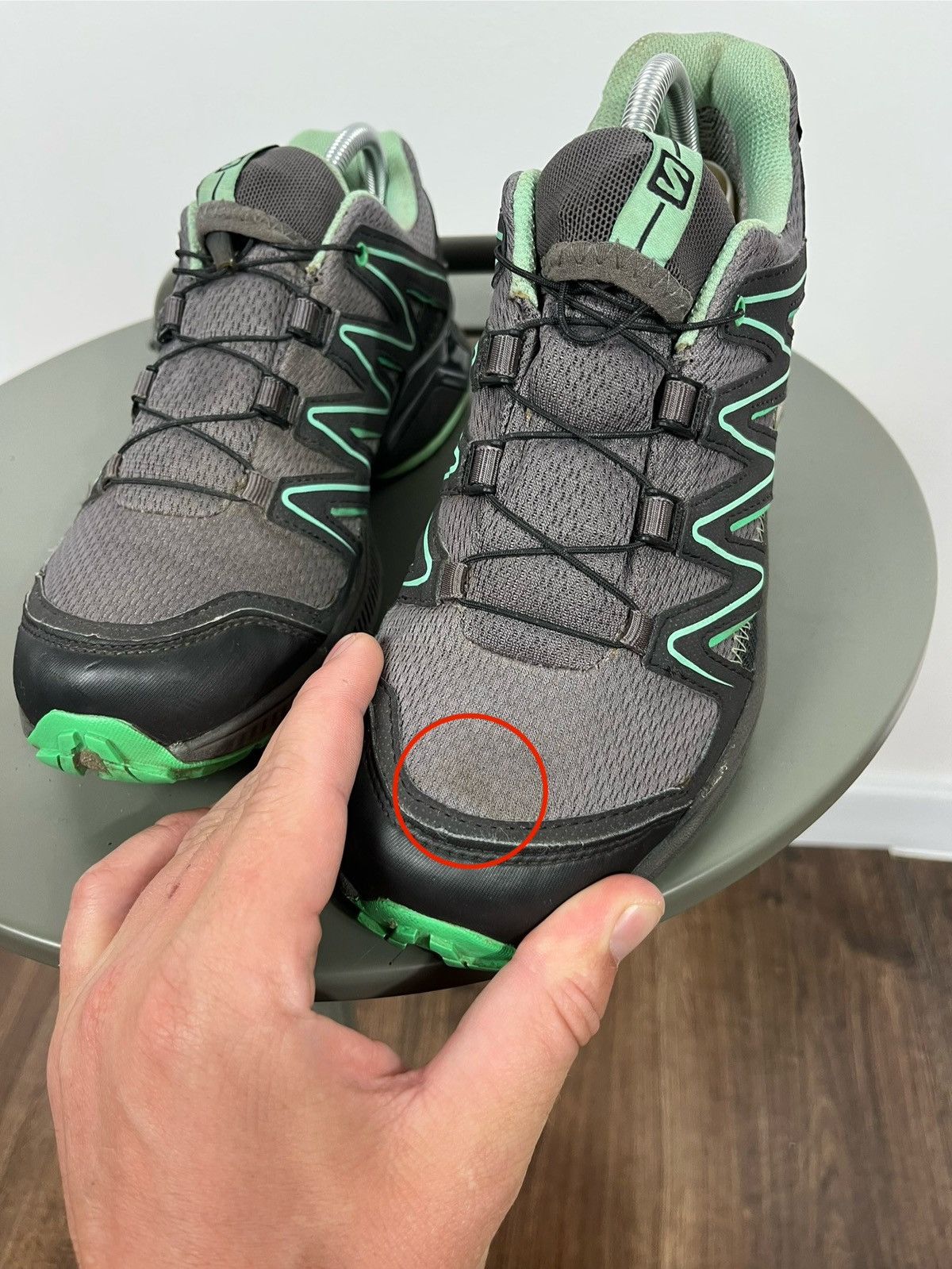 Salomon Salomon ACS Lite GTX Gore-Tex Trail Running Shoes Grey Green Size US 6.5 / IT 36.5 - 6 Thumbnail