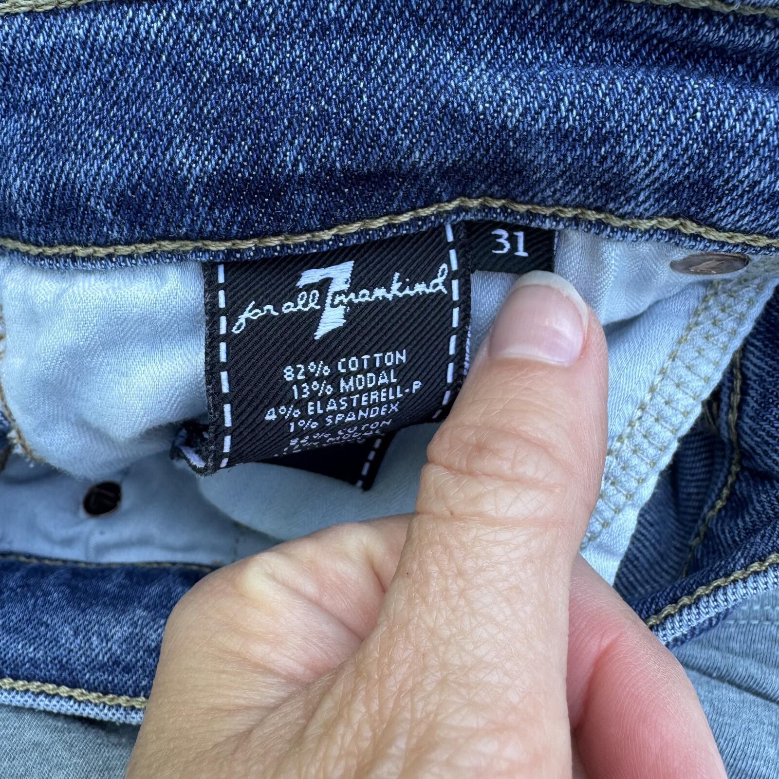 7 For All Mankind 7 For All Mankind "Edie" Luxe Size 31 Size 31" - 4 Thumbnail