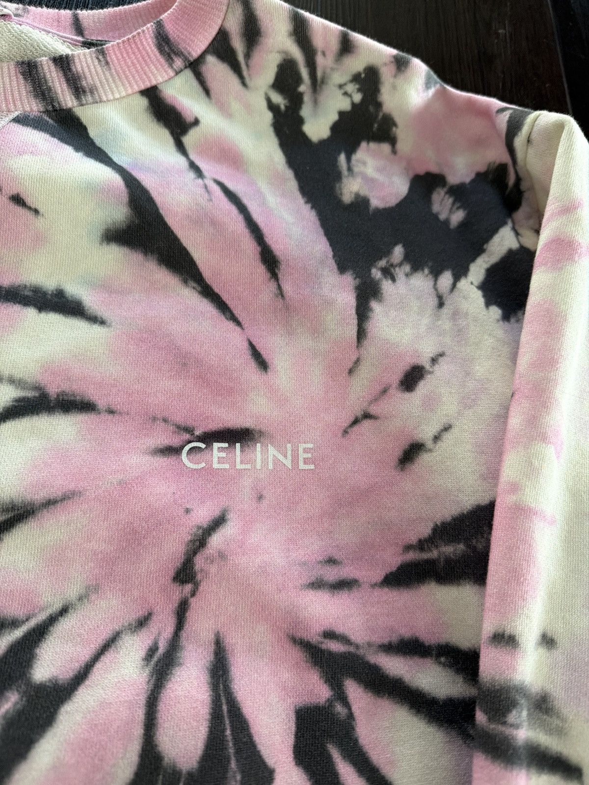 Celine Celine Tie Dye Spiral Multicolor Sweatshirt Size US L / EU 52-54 / 3 - 3 Thumbnail