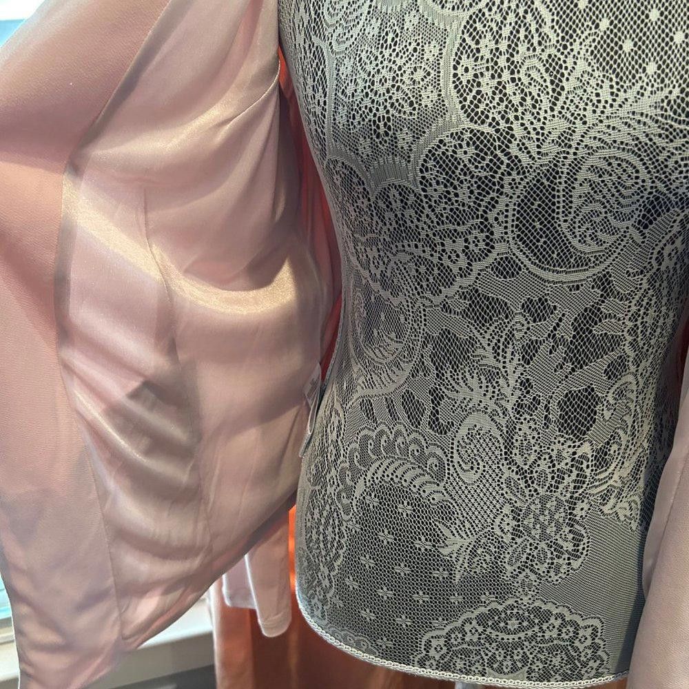 Designer BCBGeneration Blush Pink Lightweight Jacket Size M / US 6-8 / IT 42-44 - 3 Thumbnail