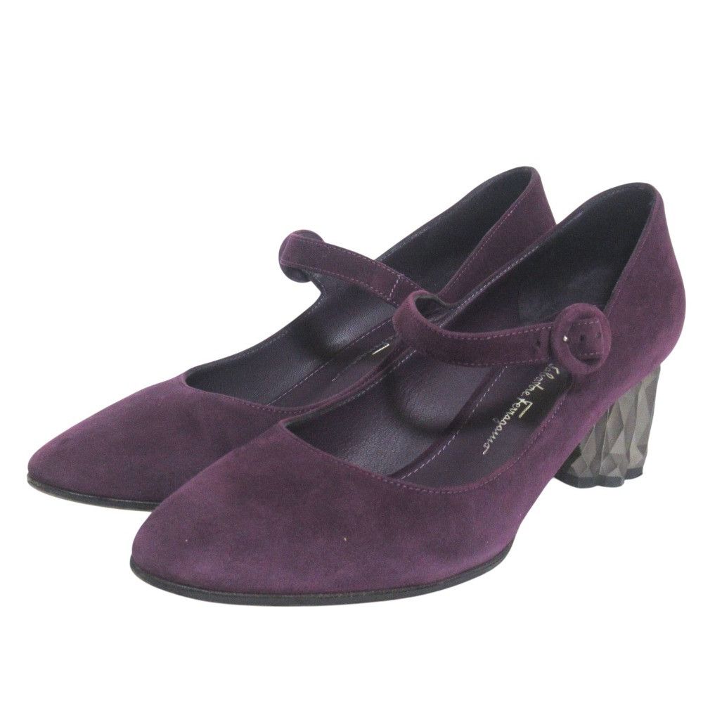 Salvatore Ferragamo Salvatore Ferragamo Salvatore Ferragamo ORTENSIA 55.5 Suede Mary Jane Pumps Leather Shoes ORTENSIA55.5 DUTY FREE for USA Size ONE SIZE - 1 Thumbnail