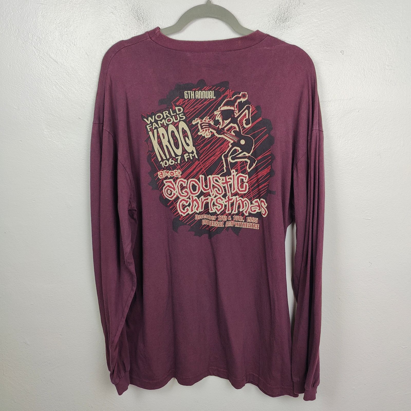 Giant Vintage 1995 KROQ Almost Acoustic Christmas T-Shirt Large Size US L / EU 52-54 / 3 - 1 Thumbnail