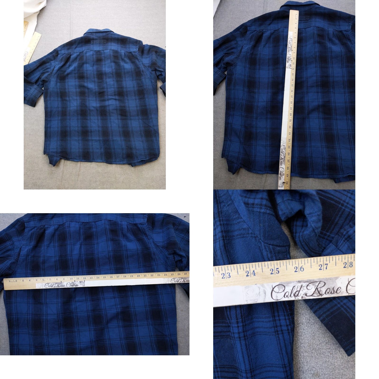 Duluth Trading Company Duluth Trading Co Shirt Mens Large Blue Plaid Flannel Button Up Pockets Size US L / EU 52-54 / 3 - 8 Thumbnail