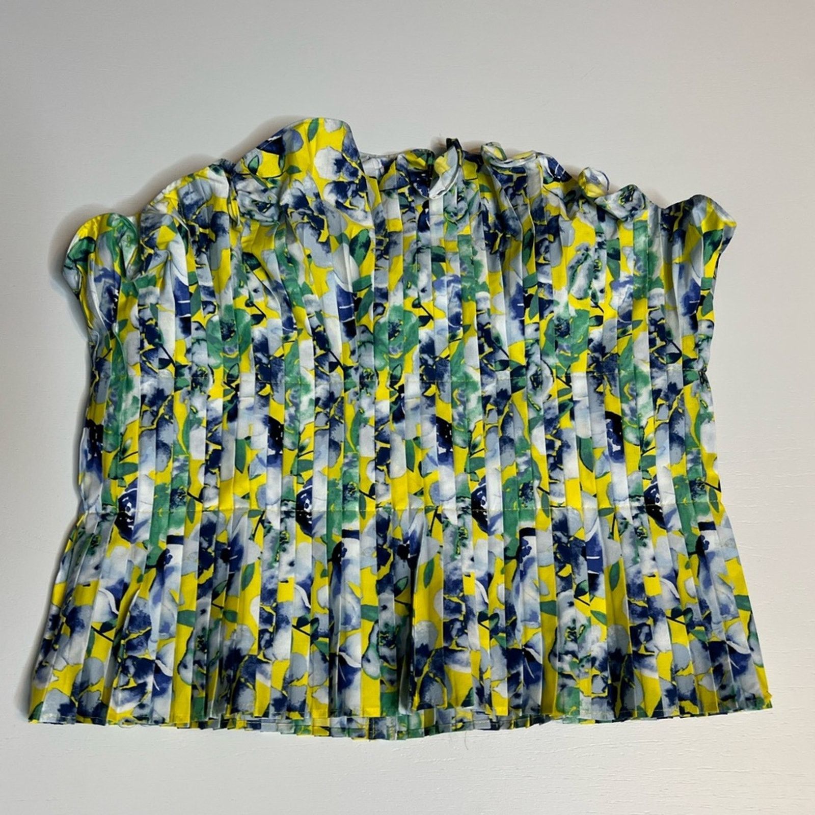 White House Black Market white house black market pleated floral bustier top Size M / US 6-8 / IT 42-44 - 4 Thumbnail