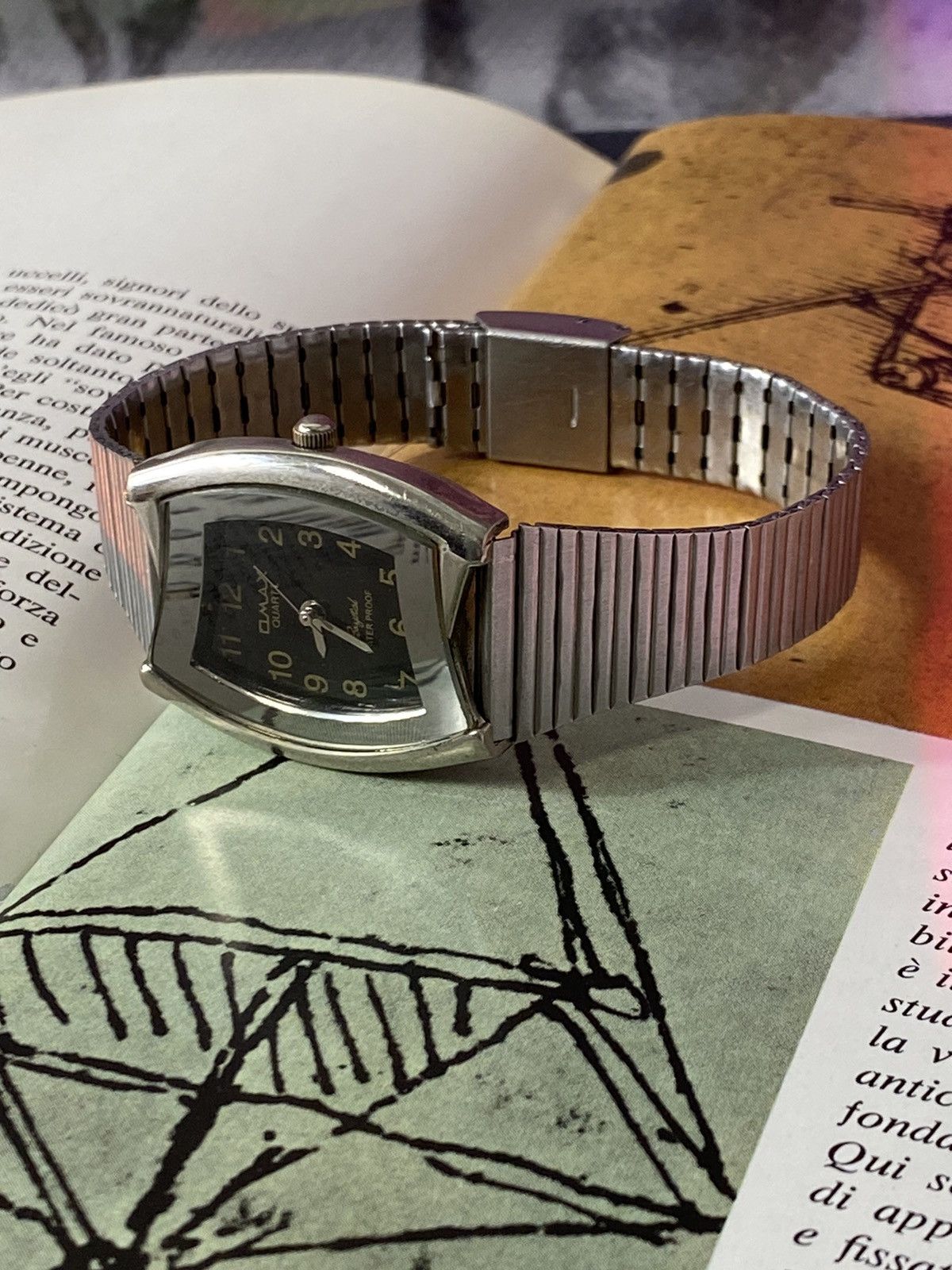 Japanese Brand × Jewelry × Vintage Unique Omax Watch Silver Black Size ONE SIZE - 10 Thumbnail