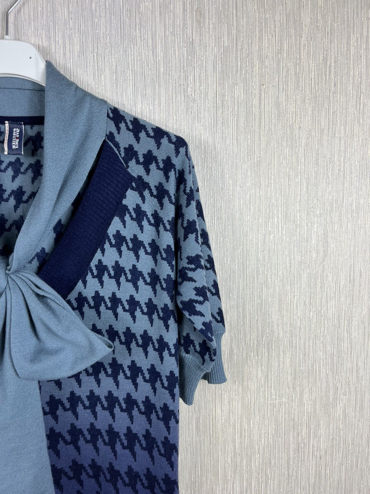 Jean Paul Gaultier × Vintage Jean Paul Gaultier jeans JPG houndstooth cashmere wool dress Size L / US 10 / IT 46 - 4 Thumbnail