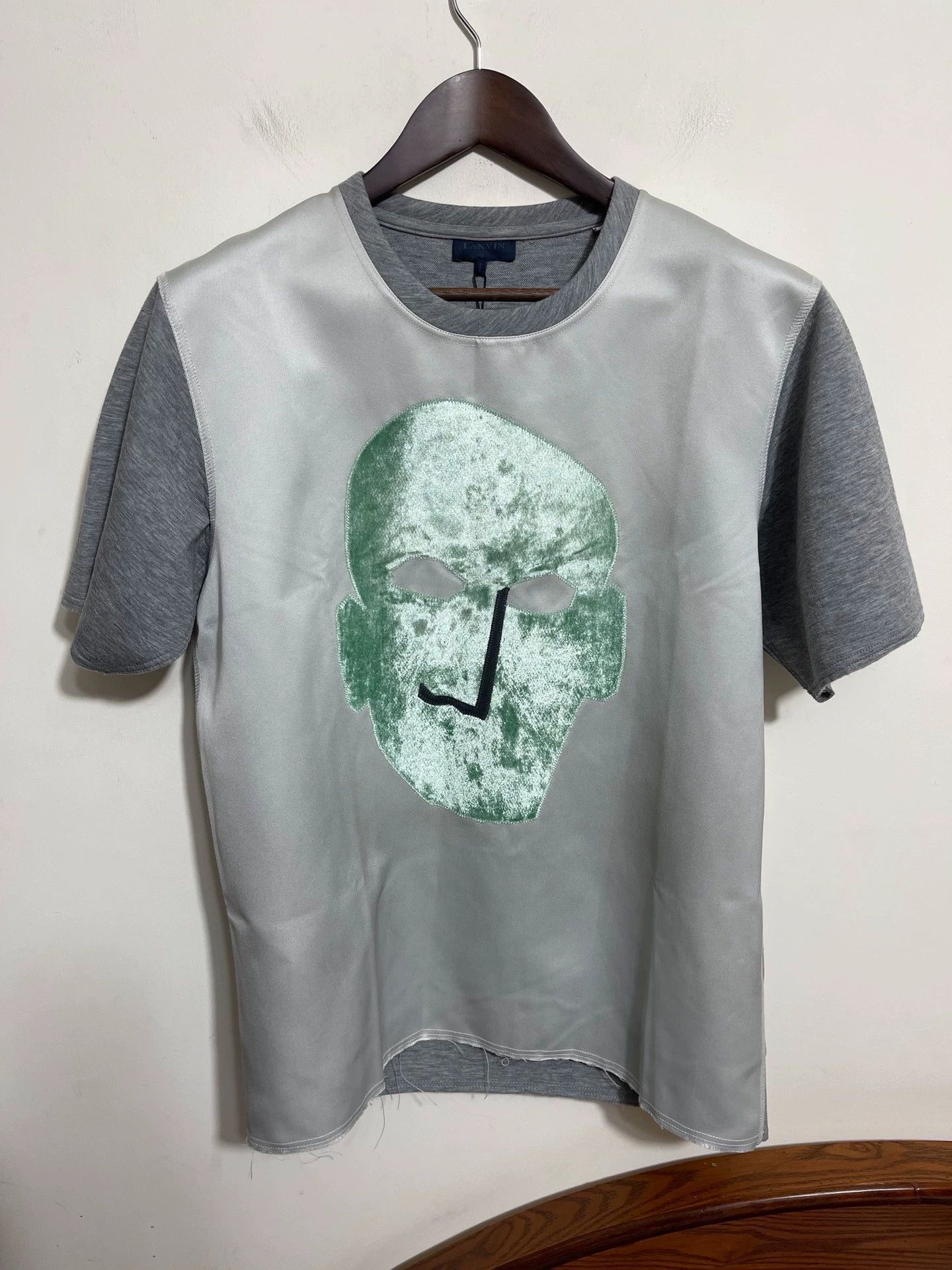 Lanvin Lanvin Silk Blend Oversized Short Sleeve Tee M/L Embroidered Size US M / EU 48-50 / 2 - 1 Thumbnail