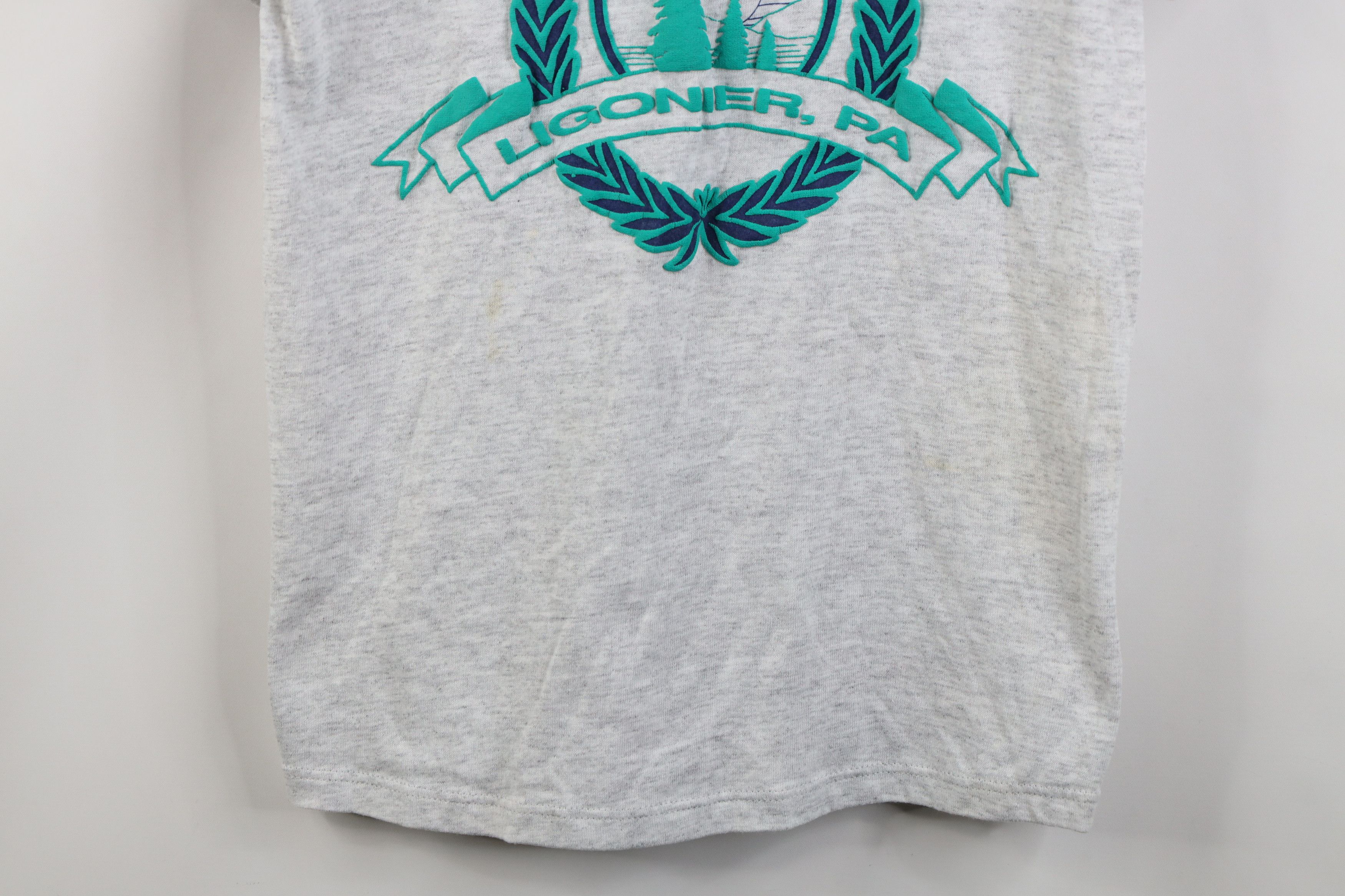 Vintage Vintage 90s Puff Paint Laurel Wood Pennsylvania T-Shirt USA Size M / US 6-8 / IT 42-44 - 3 Thumbnail