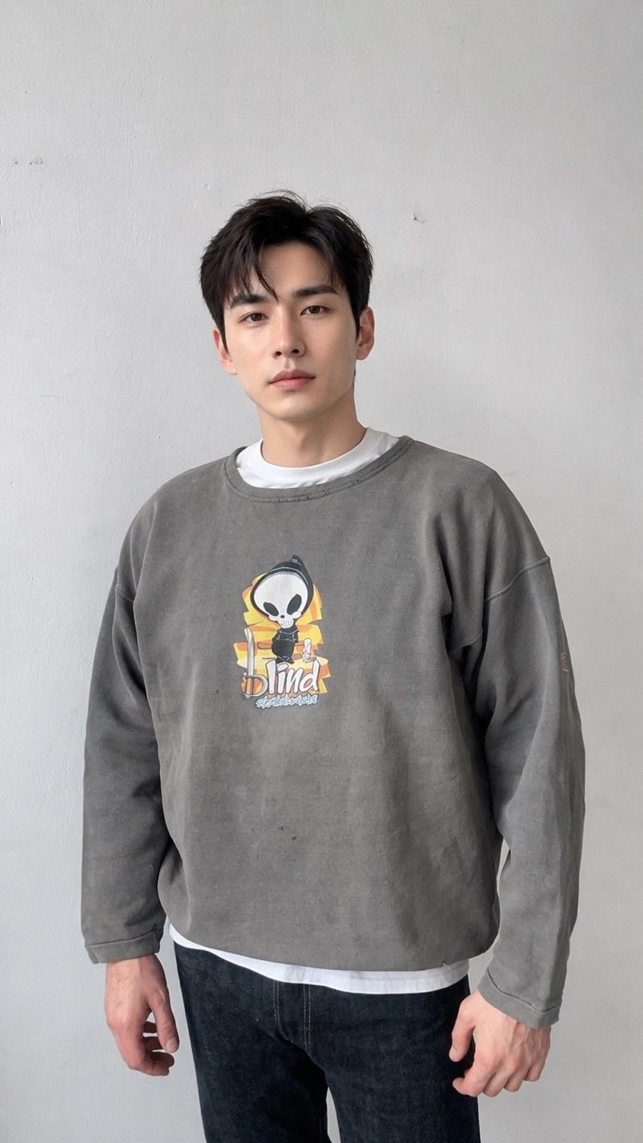 Blind Skateboards Blind Skateboards Sweatshirt USA Reaper Faded Y2K Skate XL Size US XL / EU 56 / 4 - 1 Thumbnail