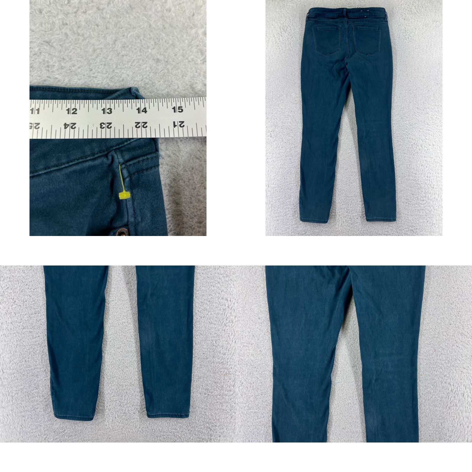 Old Navy VINTAGE Old Navy Pants Womens 6 Blue Denim Skinny Rocstar Mid Rise Cotton 26x26 Size 28" / US 6 / IT 42 - 9 Thumbnail