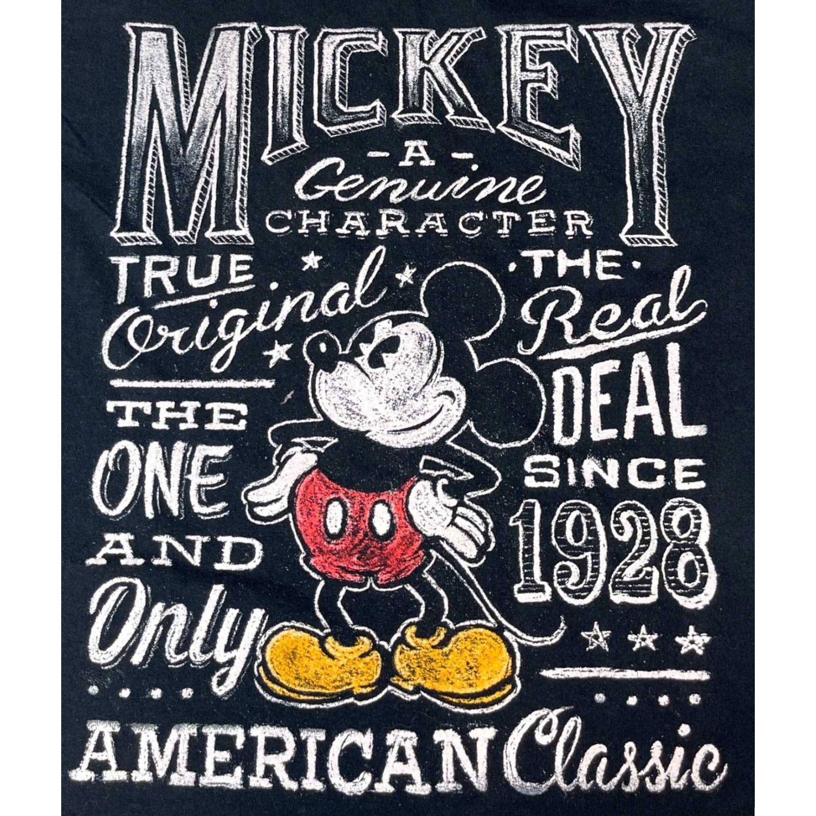 Disney Disney Store Mickey Mouse T-Shirt Mens XL Black Organic Cotton Crew Neck Short Sleeve Shirt Size US XL / EU 56 / 4 - 3 Thumbnail