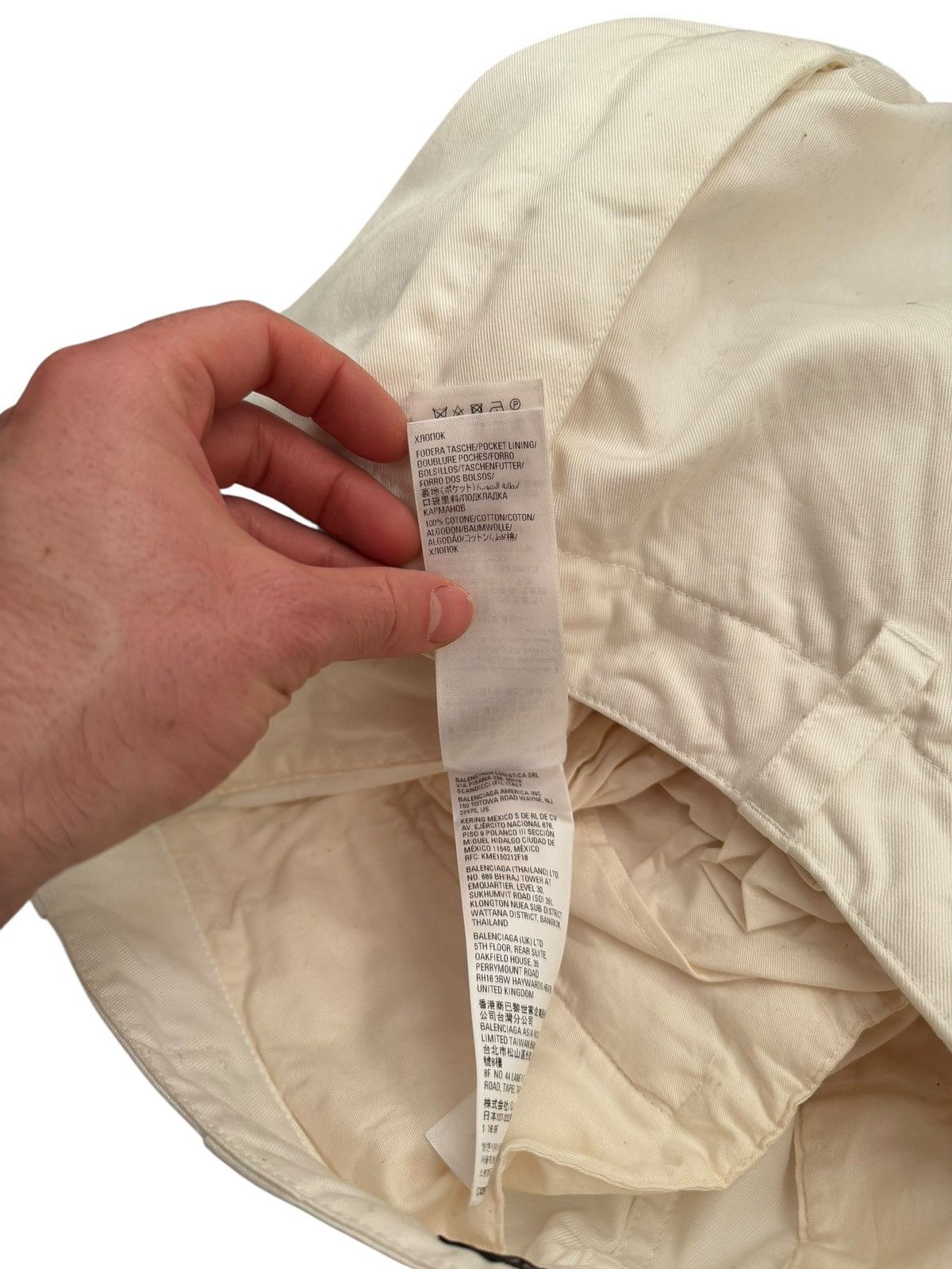 Balenciaga 2022 Heavy Kick Cargo Pants White Baggy Size US 32 / EU 48 - 10 Thumbnail