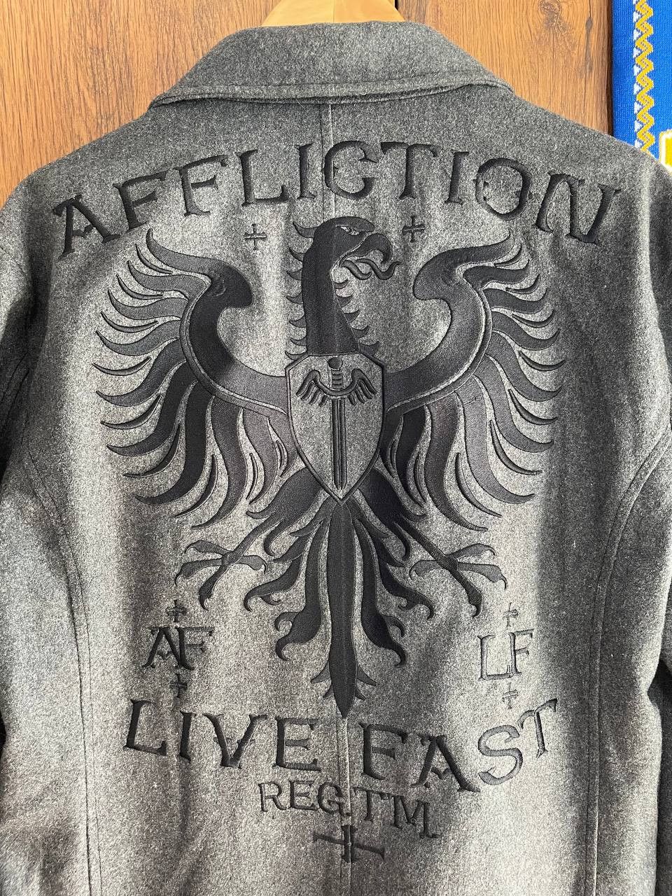 Affliction × Designer × Vintage Affliction punk Black Premium jacket biker Size US L / EU 52-54 / 3 - 5 Thumbnail