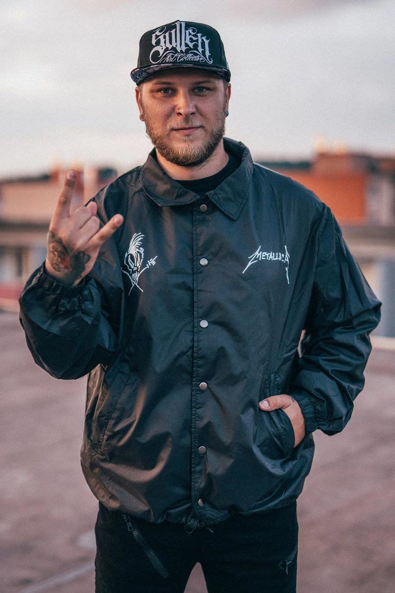 Metallica METALLICA Scary Guy Coach Jacket Big Logo Metal Rare Bomber Size US M / EU 48-50 / 2 - 1 Thumbnail