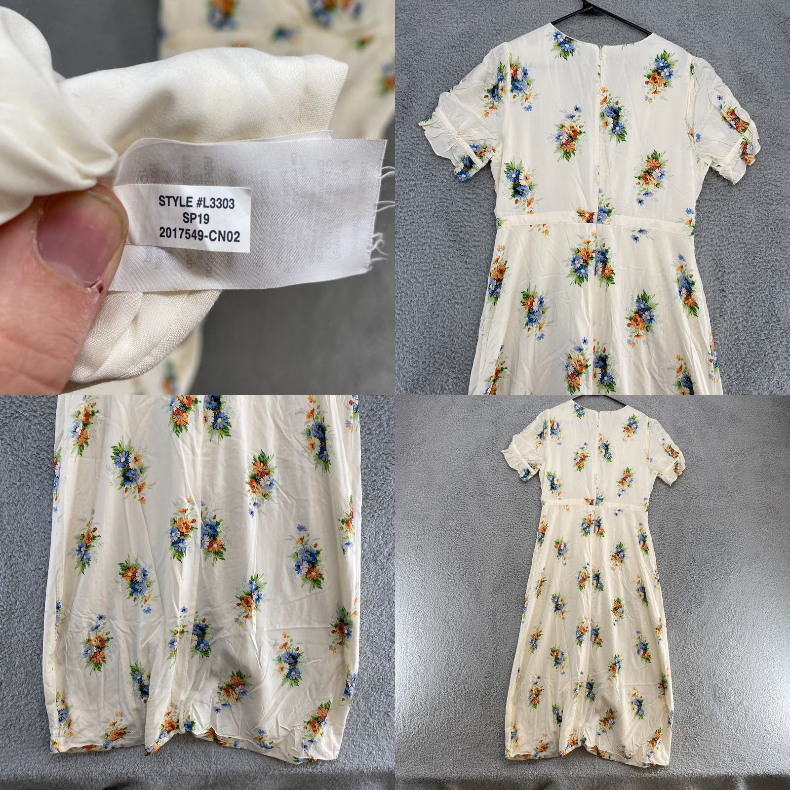 Madewell Madewell Faux Wrap Maxi Dress Womens 14 Floral Ruffle Sleeve Viscose Bohemian Professional rewording not allowed Size XL / US 12-14 / IT 48-50 - 8 Thumbnail