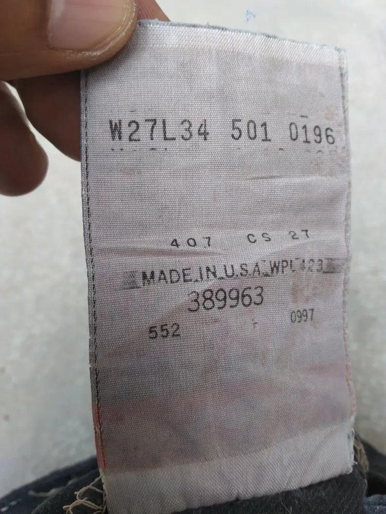 Levi's 90s Vintage Levi's 501 Made In USA Black Jeans 27x33 Size US 27 - 6 Thumbnail