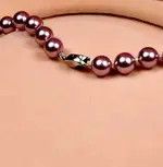 Japanese Brand Luxury Shine Lilac Natural Pearls Necklace Size ONE SIZE - 4 Thumbnail