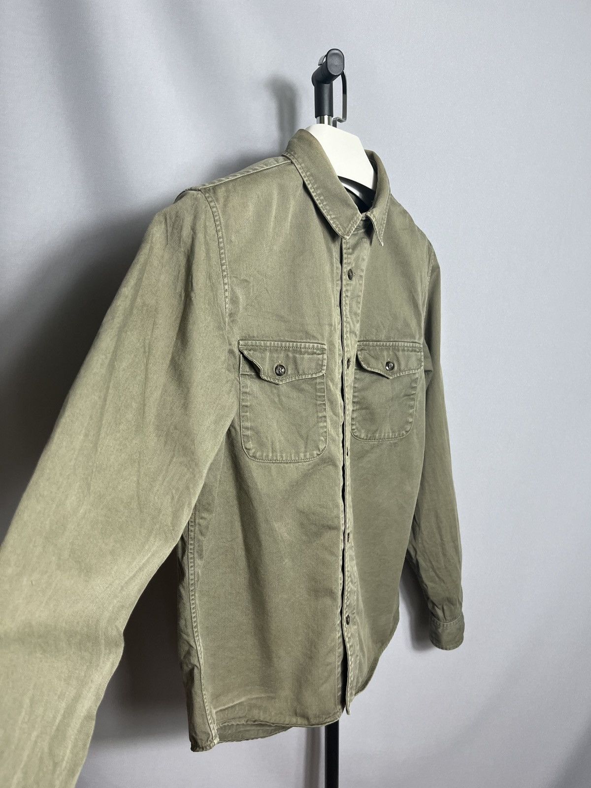 A.P.C. apc shirt dress button up cargo pockets mens green khaki Size US XS / EU 42 / 0 - 7 Thumbnail