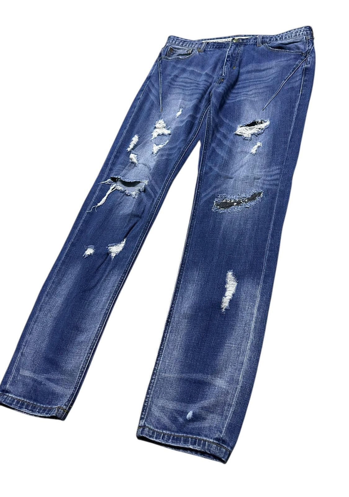Number (N)ine Number nine distressed style denim jeans Size US 31 - 4 Thumbnail