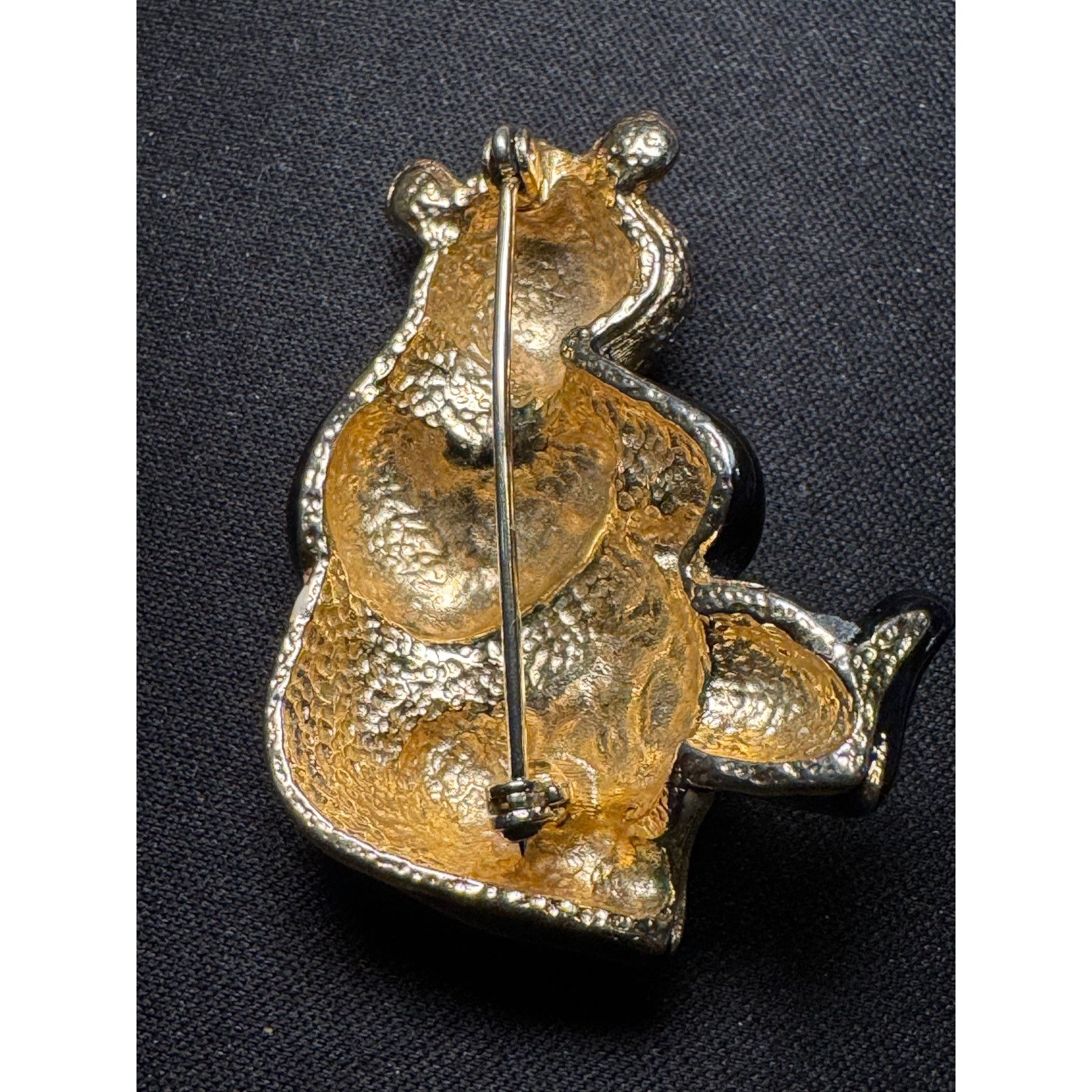 Other Vintage Enamel & Rhinestone Hugging Panda Bear Brooch Size ONE SIZE - 4 Thumbnail