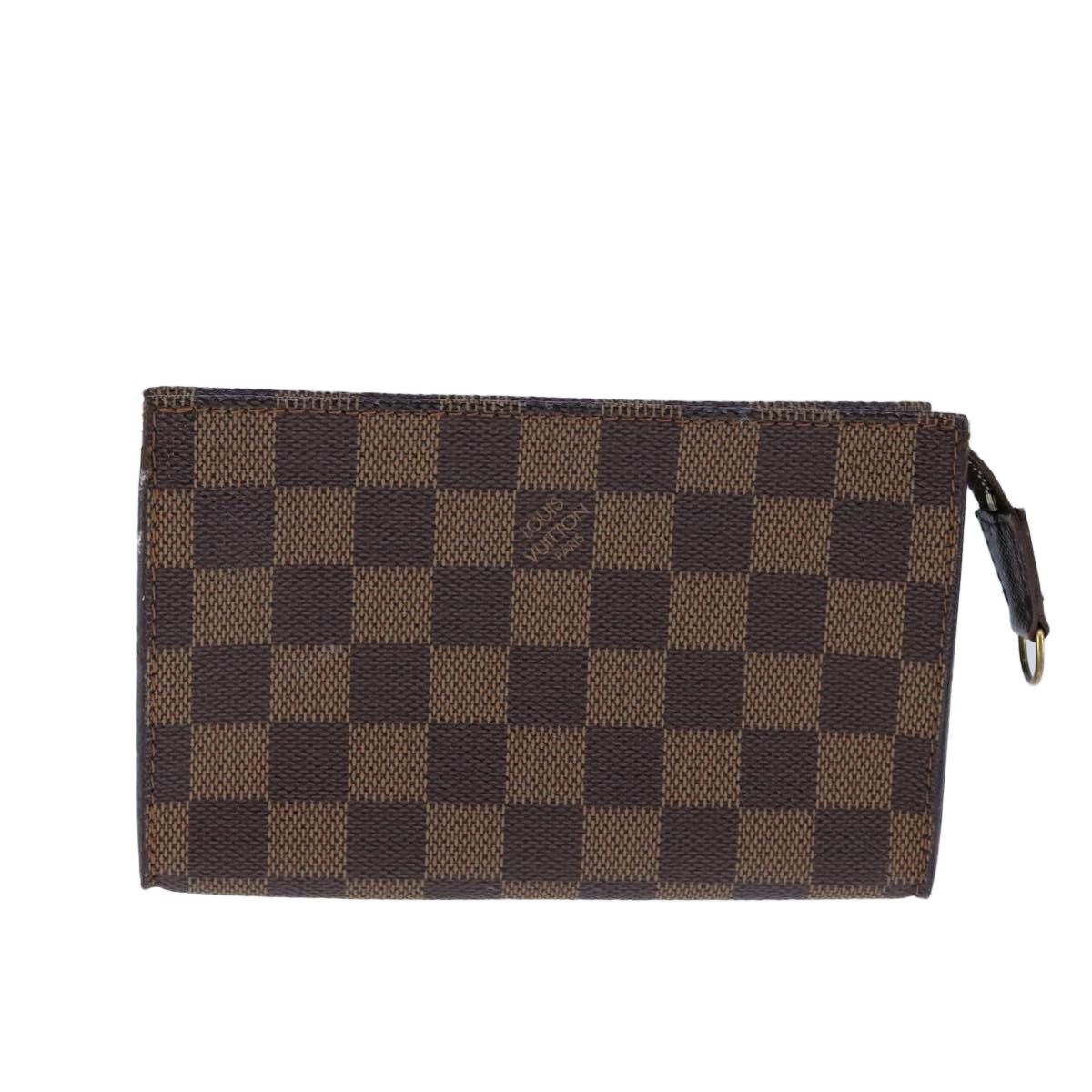 Pochette Accessoire Brown Canvas Clutch Bag (Pre-Owned)