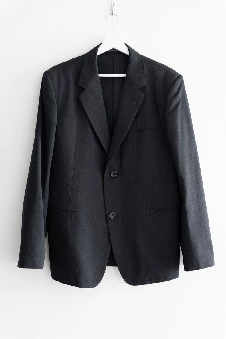 Yohji Yamamoto Yohji Yamamoto size 2 16 SS dark plaid blazer 2502-Nextarro Size 36S - 1 Thumbnail