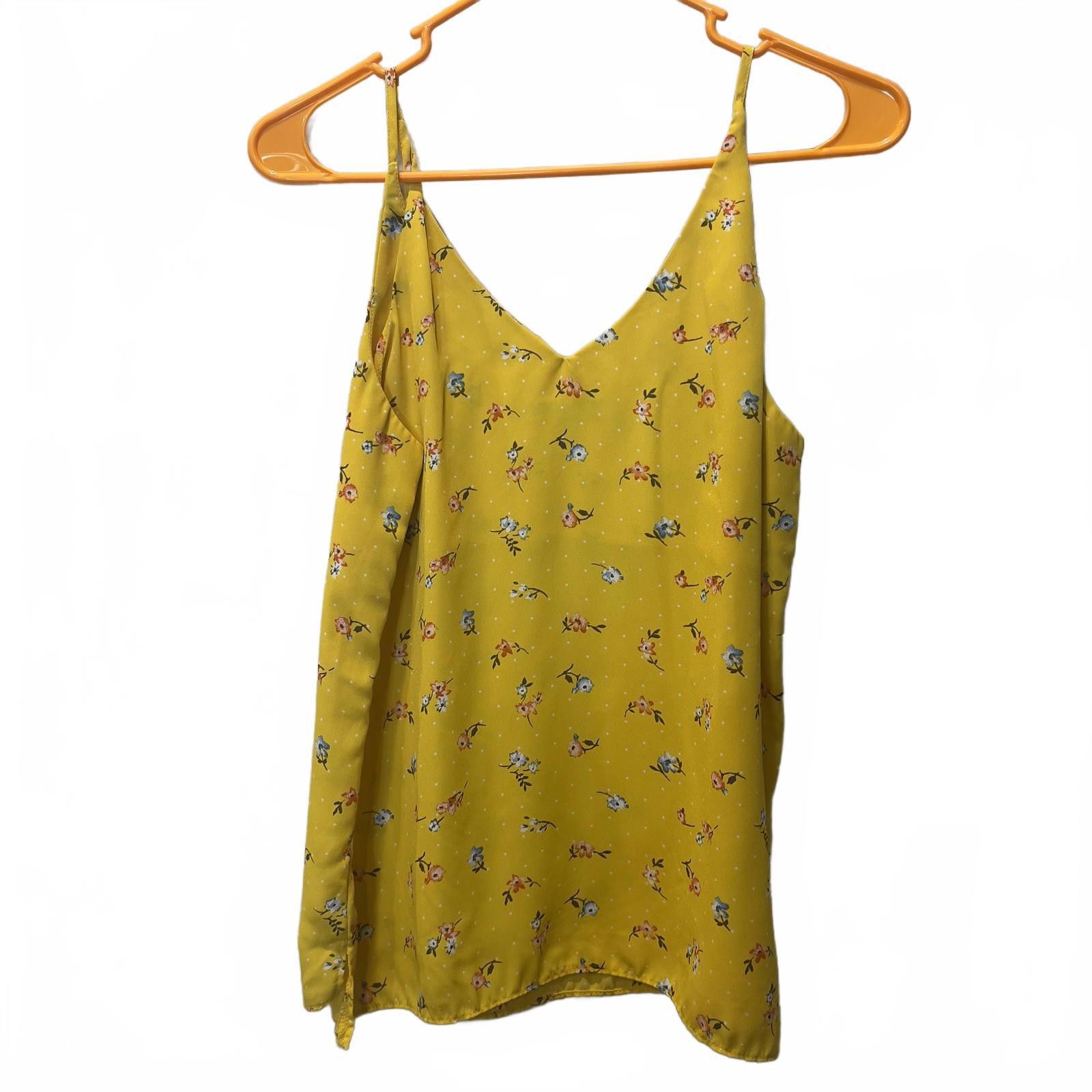 Other Shinestar Yellow Floral Print Camisole Top - Size Small Size S / US 4 / IT 40 - 2 Thumbnail