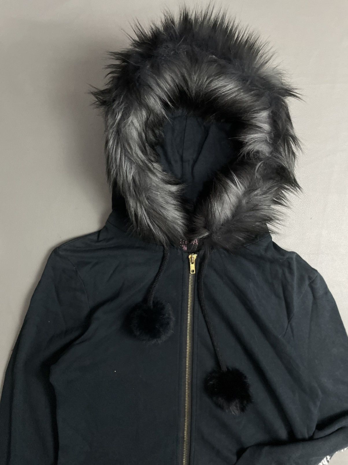 Japanese Brand Lizlisaa Doll Y2k Zip Fur hoodie Size M / US 6-8 / IT 42-44 - 3 Thumbnail