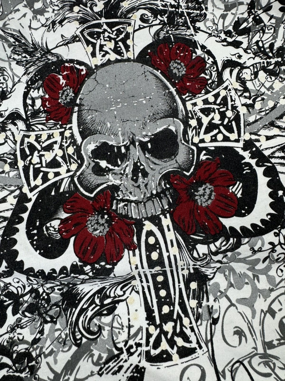 No Fear Vintage Y2K No Fear studded skull jesse pinkman style polo Size US L / EU 52-54 / 3 - 10 Thumbnail