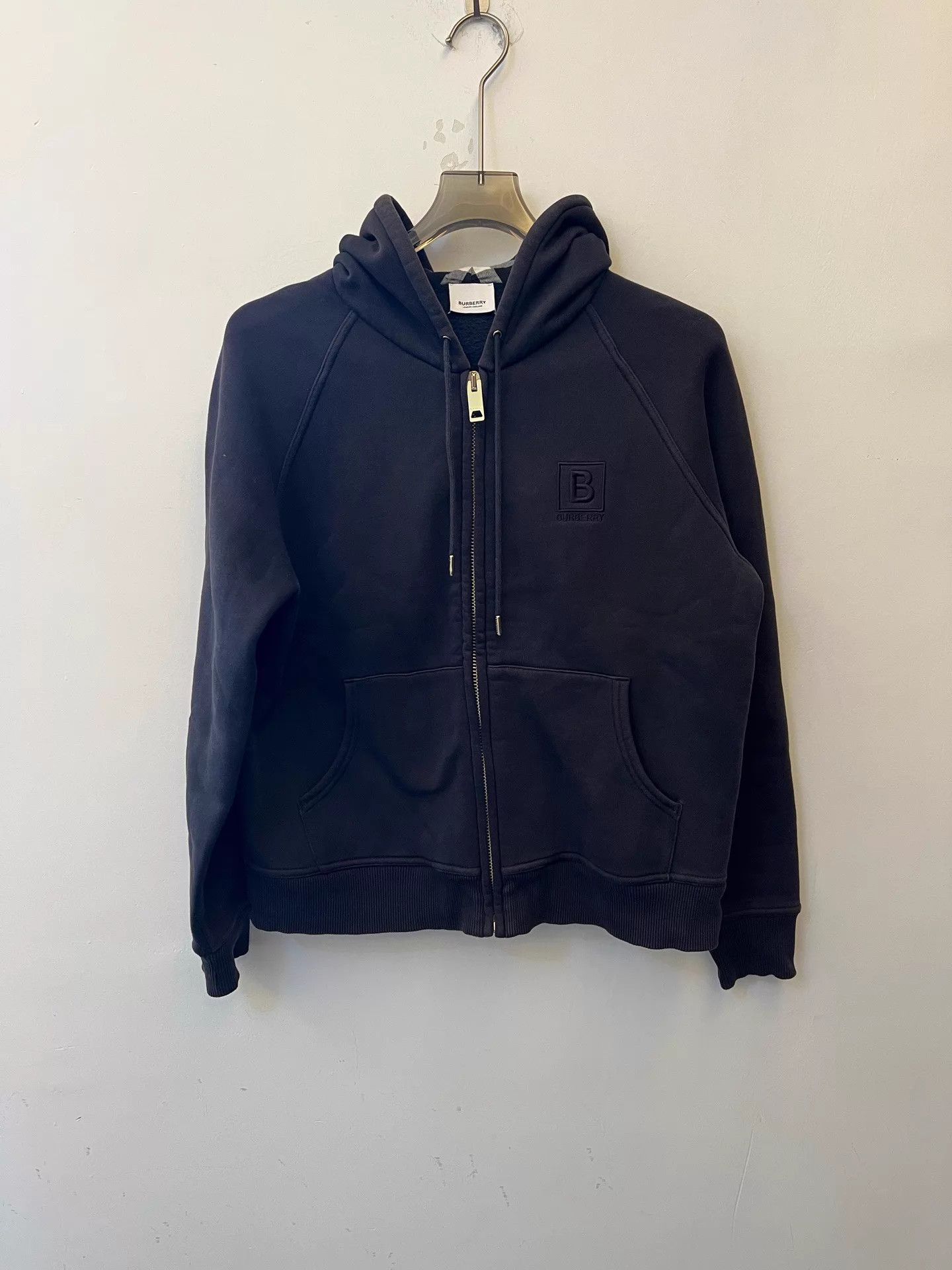 Burberry Burberry FW22 Men's Hooded Logo Jacket Navy L New Size US L / EU 52-54 / 3 - 1 Thumbnail
